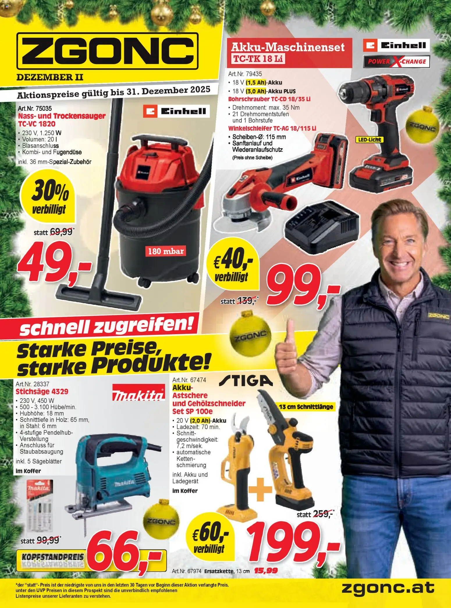 Zgonc Flugblatt Dezember II 2025 gültig ab 21.12.2025 | Seite: 1 | Produkte: Koffer