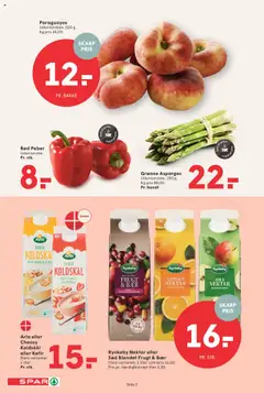 Spar Tilbudsavis gyldig fra 18.07.2025 | Side: 2 | Produkter: Æg, Koldskål, Peber, Asparges