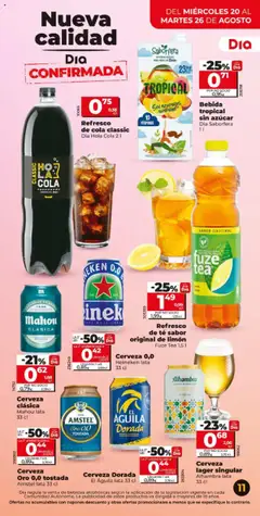 Refresco de té sabor original de limón, Fuze Tea 1,5 l │ válido desde el 20.08.2025 | Página: 11 | Productos: Cerveza, Té, Σπανάκι