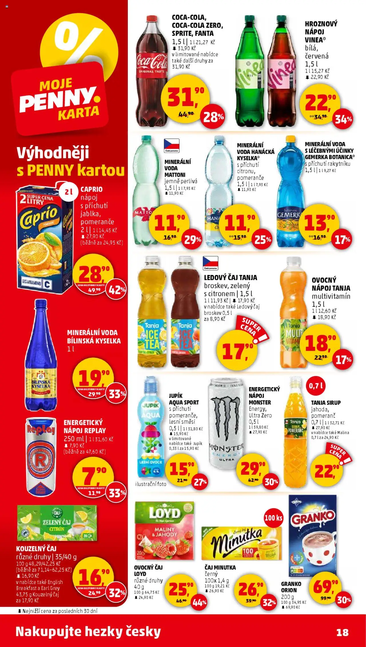 Penny Market leták - Čtvrtečník od 29.05.2025 | Strana: 18 | Produkty: Ovoce, Jahody, Minutka, Energy drink