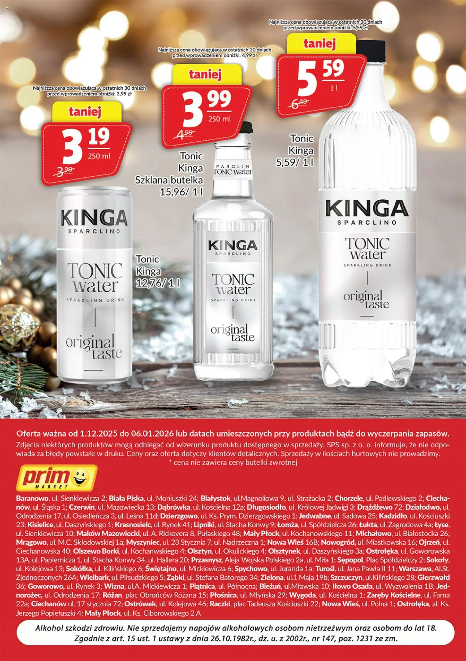 Prim Market Gazetka - Oferta alkoholowa od 01.12.2025 | Strona: 12 | Produkty: Alkohol