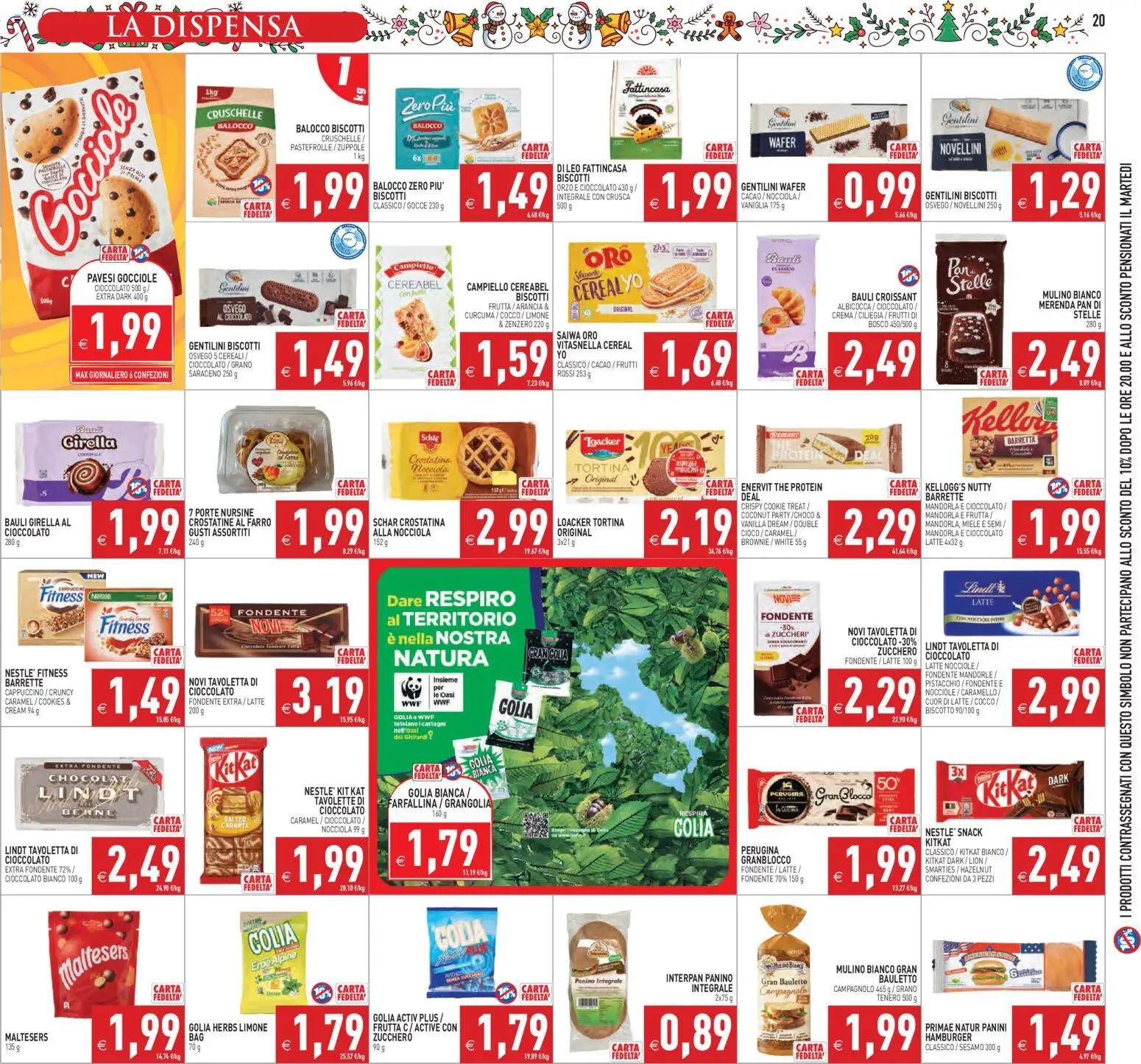 Volantino PIM Supermercati del 27.11.2025 | Pagina: 20 | Prodotti: Frutta, Zucchero, Barretta, Croissant