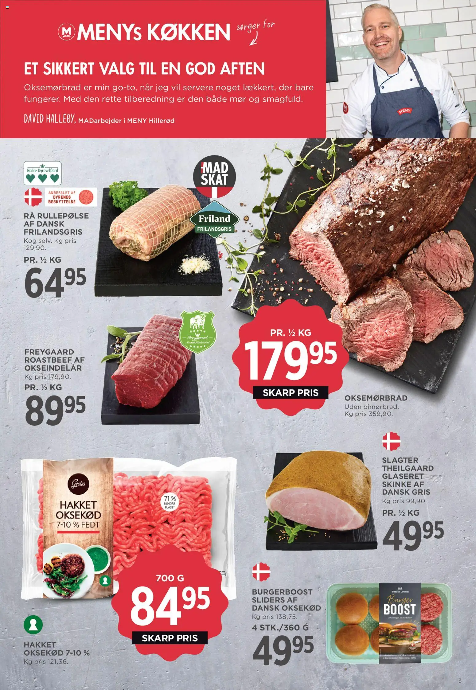 Meny tilbudsavis – gyldig fra 27.03.2026 | Side: 17 | Produkter: Skinke, Oksekød, Rullepølse, Roastbeef