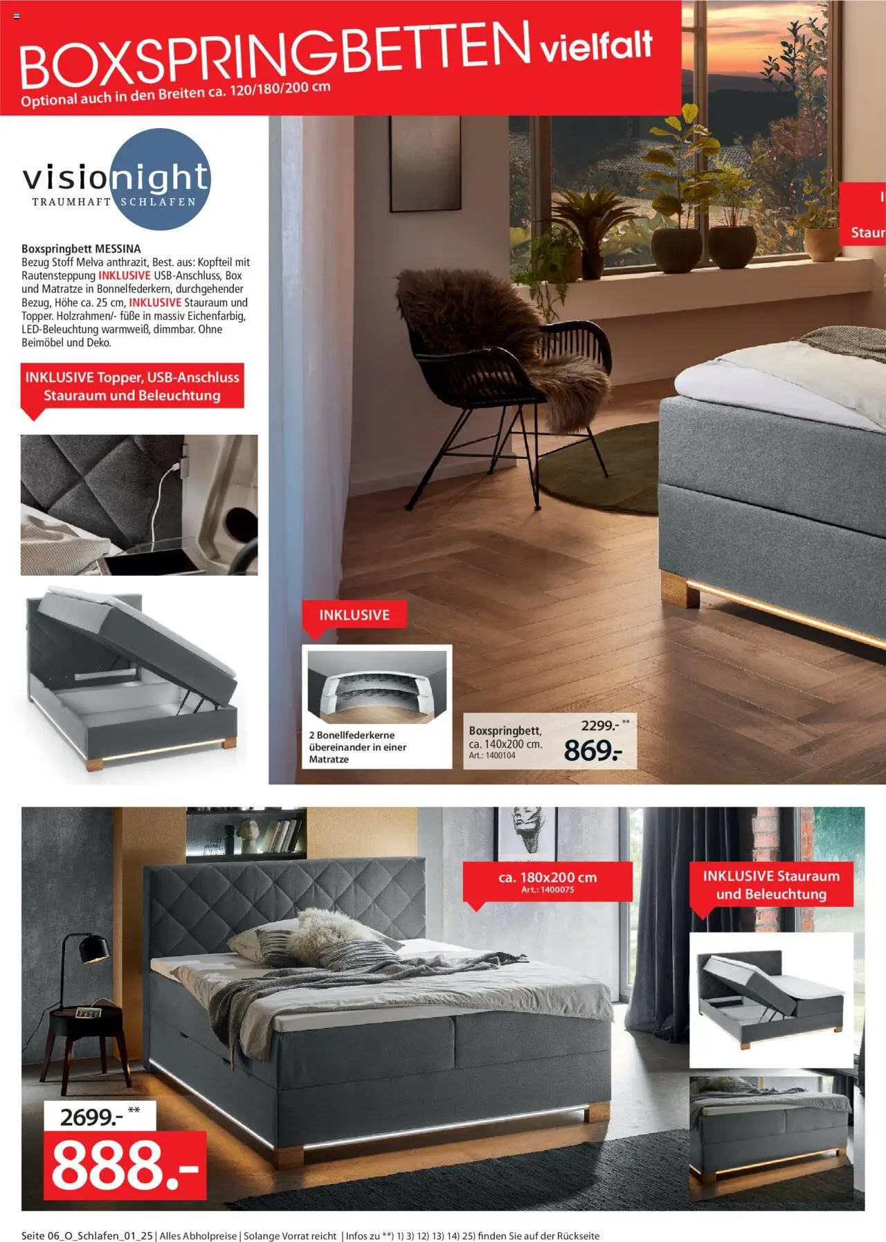 Zurbrüggen Schlafen Spezial – gültig ab 16.07.2025 | Seite: 6 | Produkte: Matratze, Boxspringbett, Box