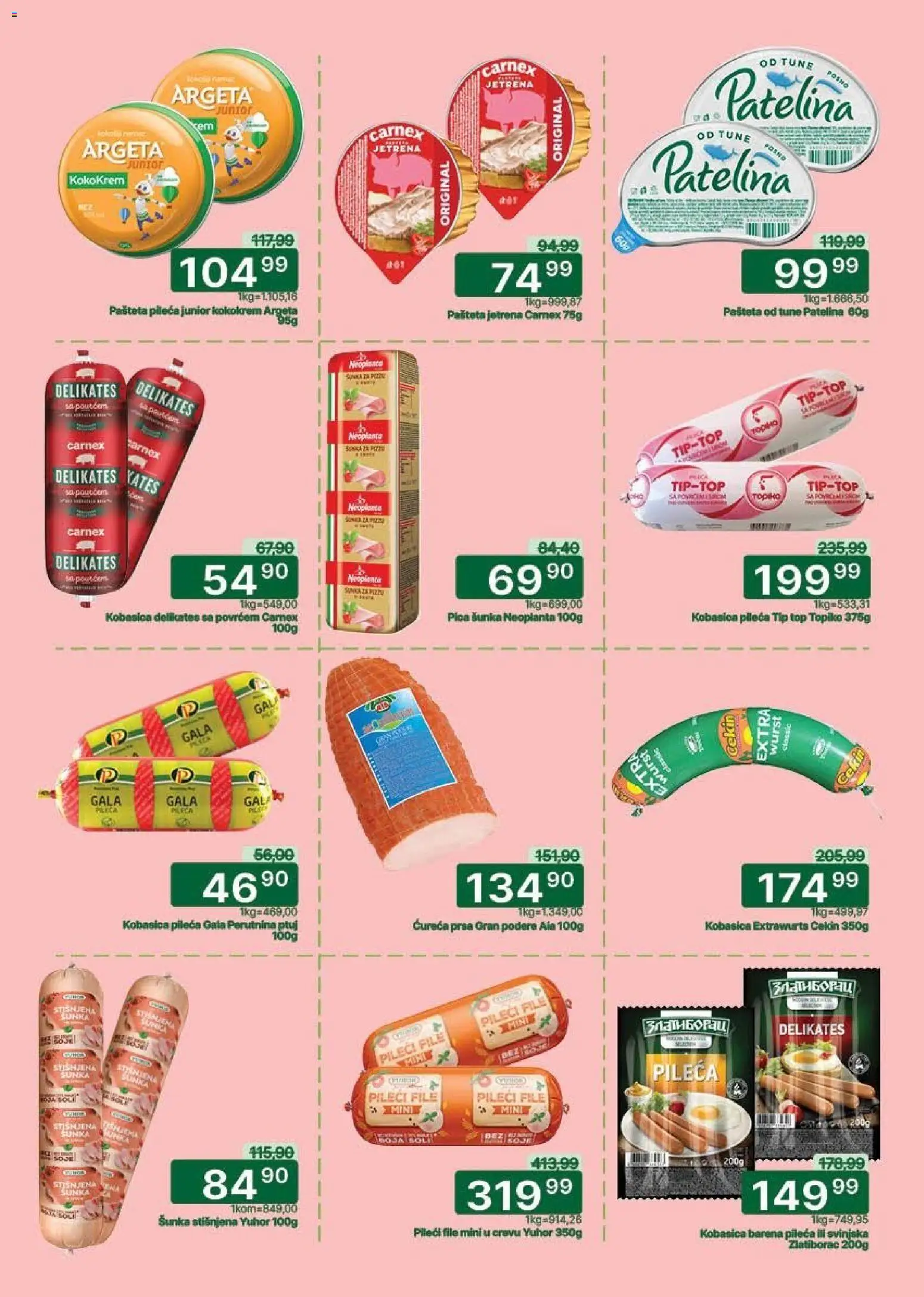 Univerexport katalog - važi od 05.01.2026 | Strana: 6 | Proizvode: Pileći file, Perutnina Ptuj, Pica, Kobasica