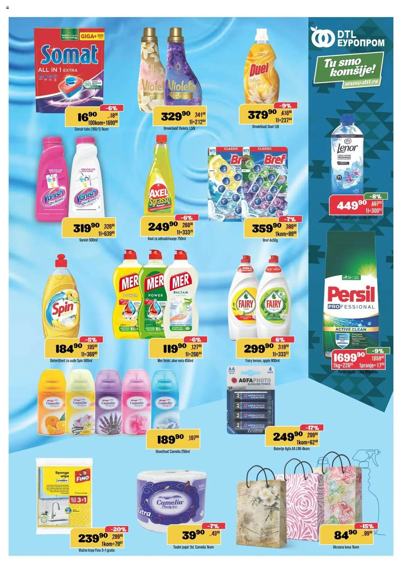 Europrom katalog - važi od 10.09.2025 | Strana: 11 | Proizvode: Deterdžent, Somat, Balzam, Persil