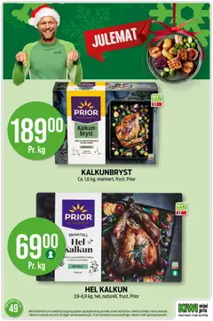 Forhåndsvisning av Hel Kalkun, 3,9-6,9 kg, hel, naturell, fryst, Prior gyldig fra 01.12.2025 | Side: 3