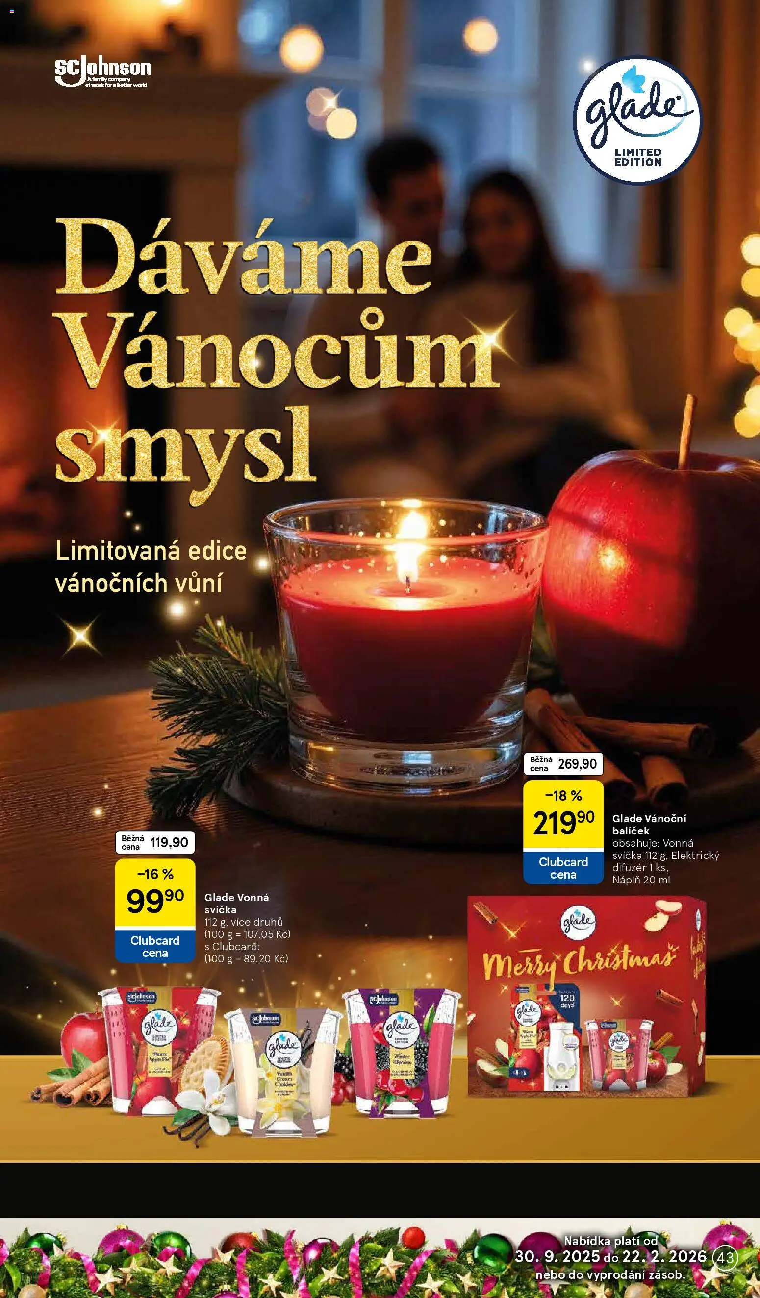 Tesco katalog od 25.11.2025 | Strana: 43 | Produkty: Difuzér, Svíčka