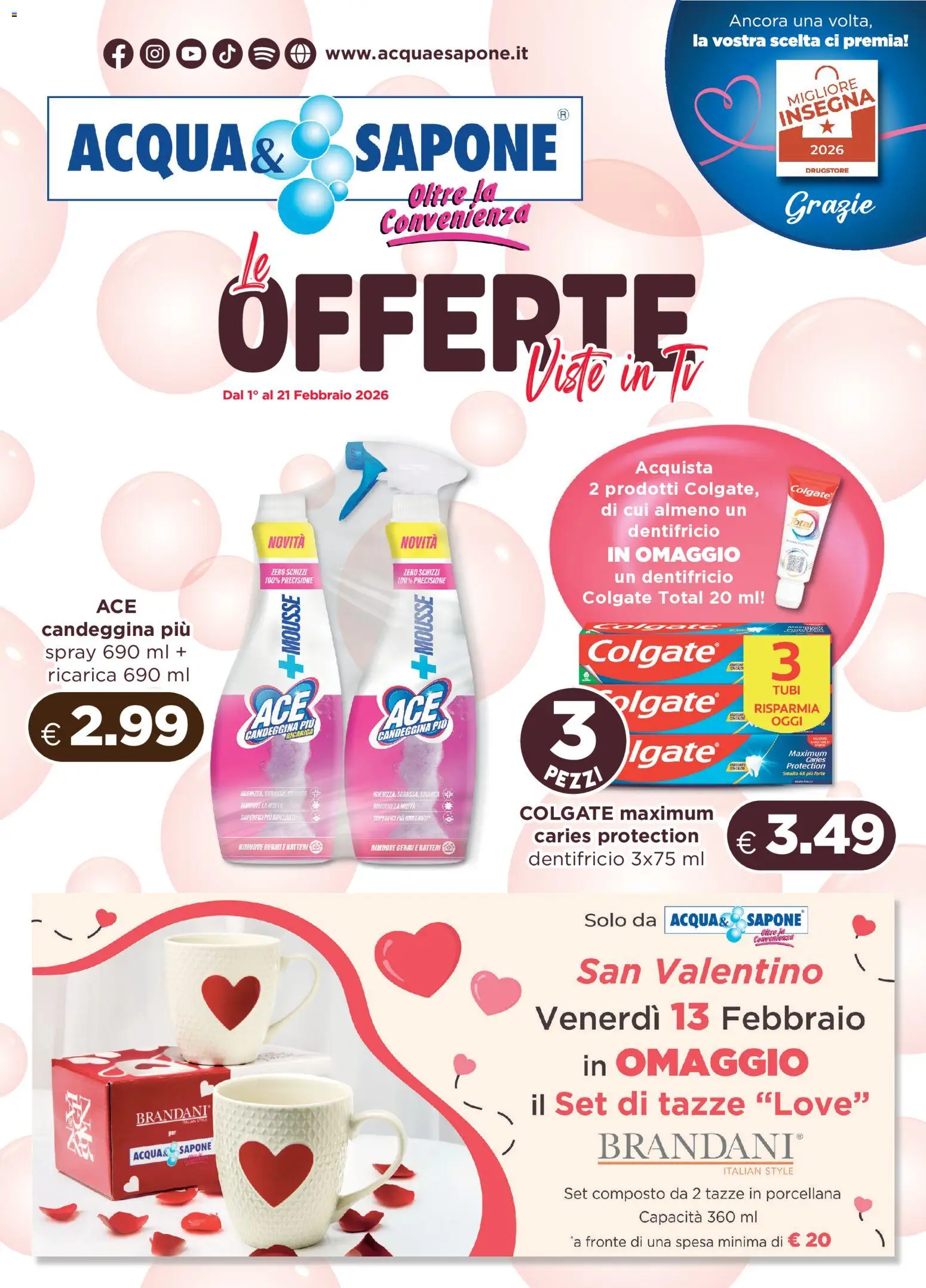 Volantino Acqua e Sapone del 01.02.2026 | Pagina: 1