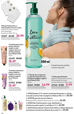 Ofertele Oriflame valabile de la 21.01.2026 | Pagină: 136 | Produse: Șampon, Cremă, Ulei, Gel de duș
