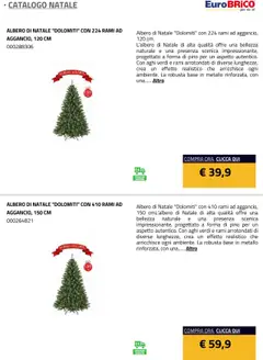 Anteprima del volantino Eurobrico Natale catalogo valido a partire dal 23.07.2025 | Pagina: 2 | Prodotti: Albero di natale