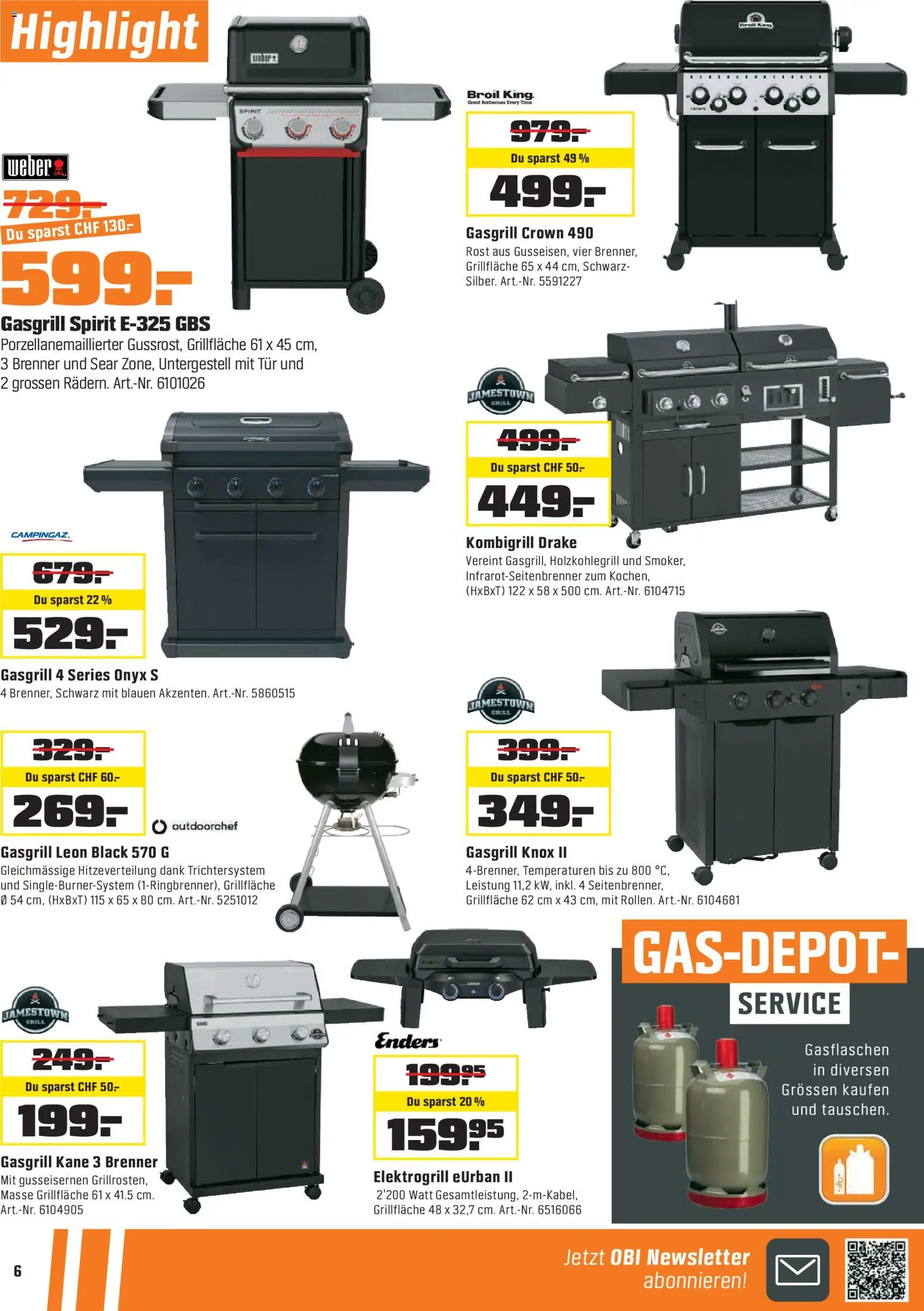 OBI - ALLES MACHBAR MIT OBI – gültig ab 31.03.2026 | Seite: 6 | Produkte: Grill