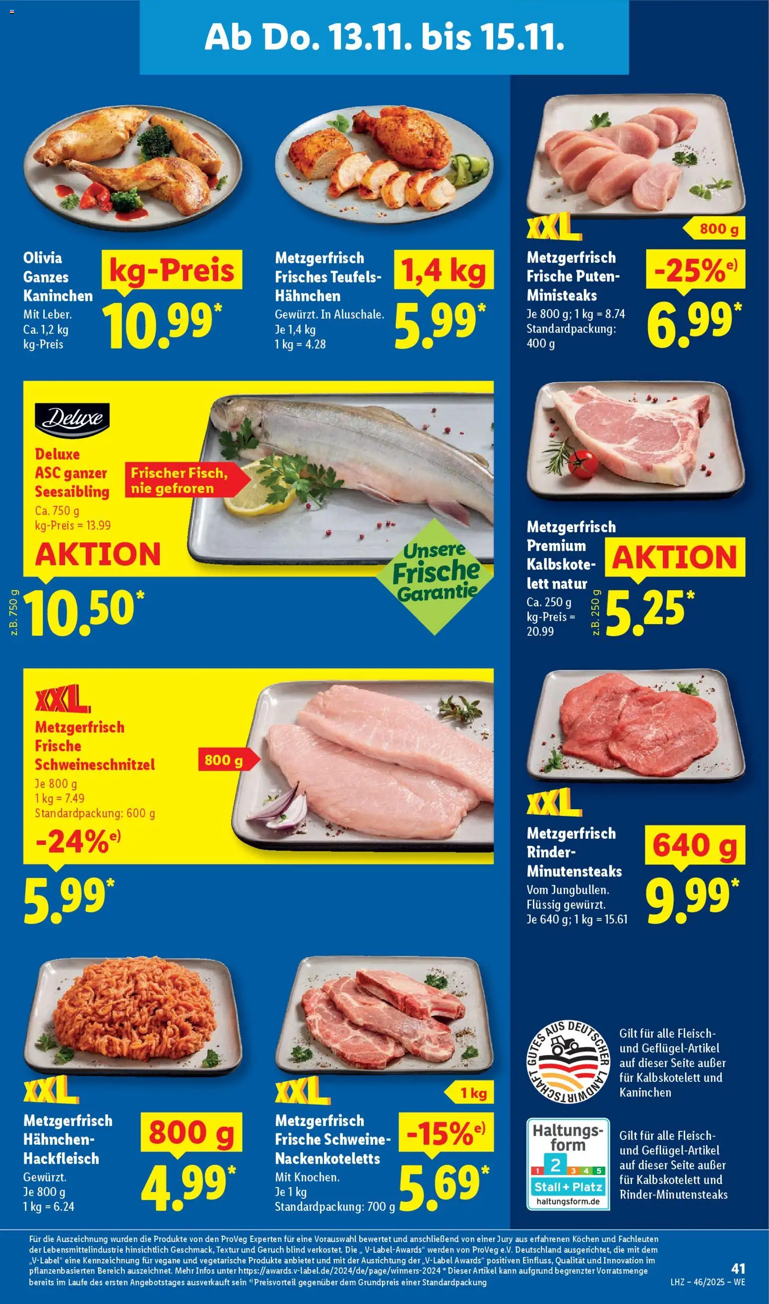 Lidl Prospekt Gladenbach – gültig ab 10.11.2025 | Seite: 59 | Produkte: Hahnchen, Kaninchen, Fleisch, Hackfleisch