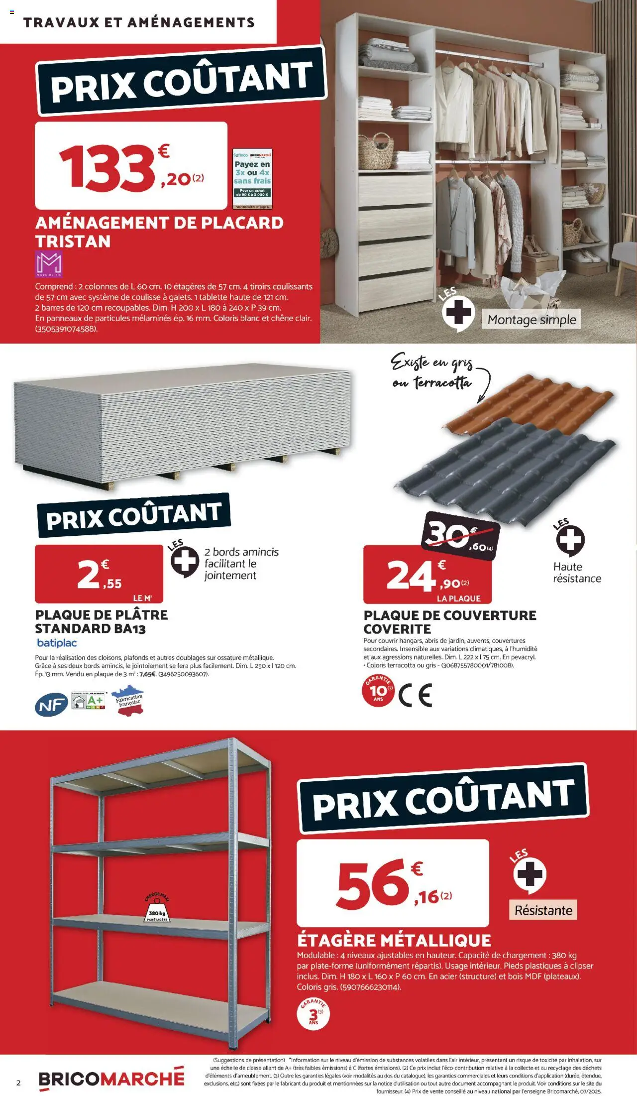 {H1} | Page: 2 | Produits: Tablette, Plâtre, Couverture, Étagère