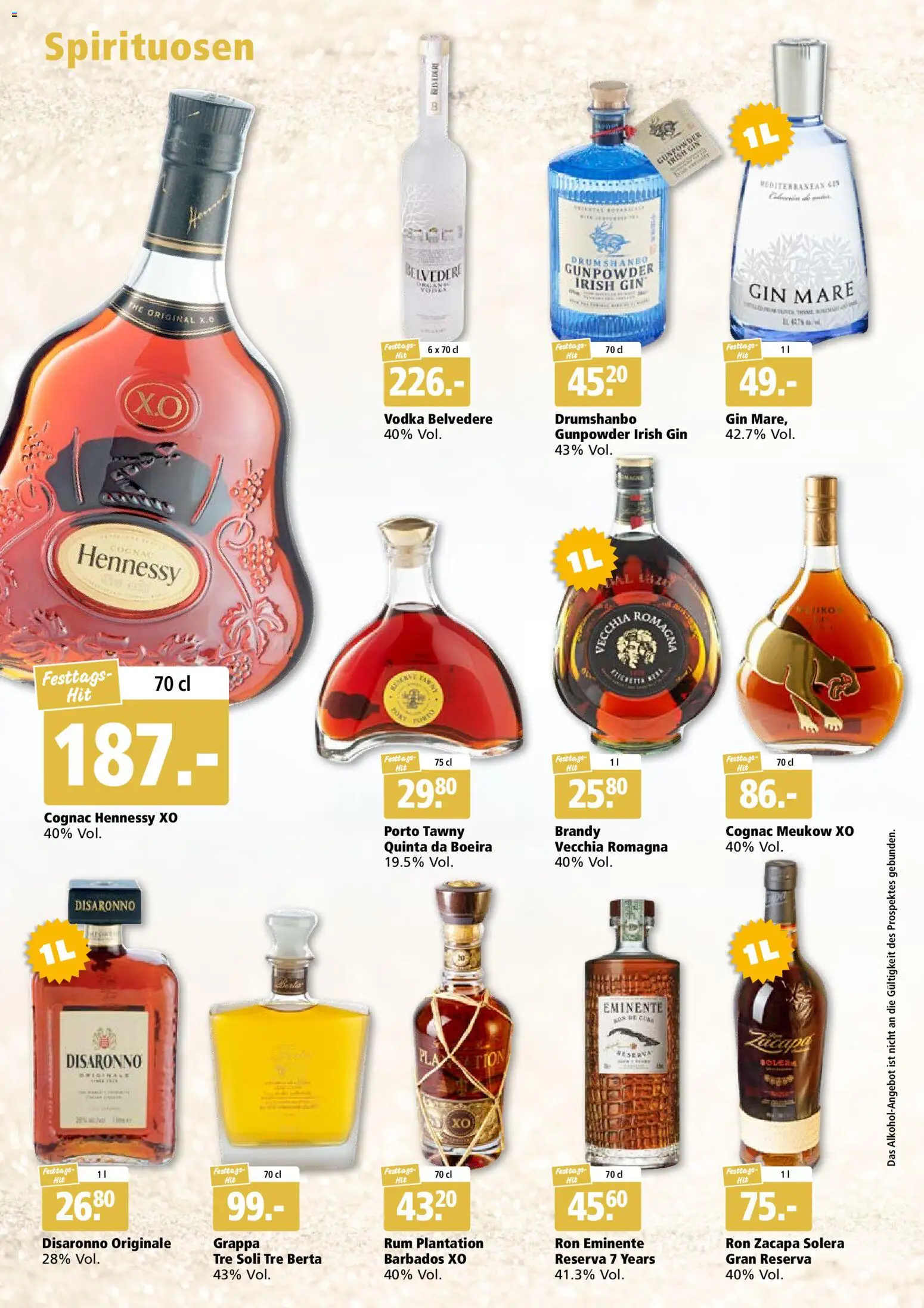 Aligro Aktionen Festtags-Hits Schlieren, Gossau SG, Frauenfeld, Rapperswil-Jona, Sargans, Bern, Brüttisellen, Pratteln, Emmen, Spreitenbach – gültig ab 03.11.2025 | Seite: 10 | Produkte: Gin