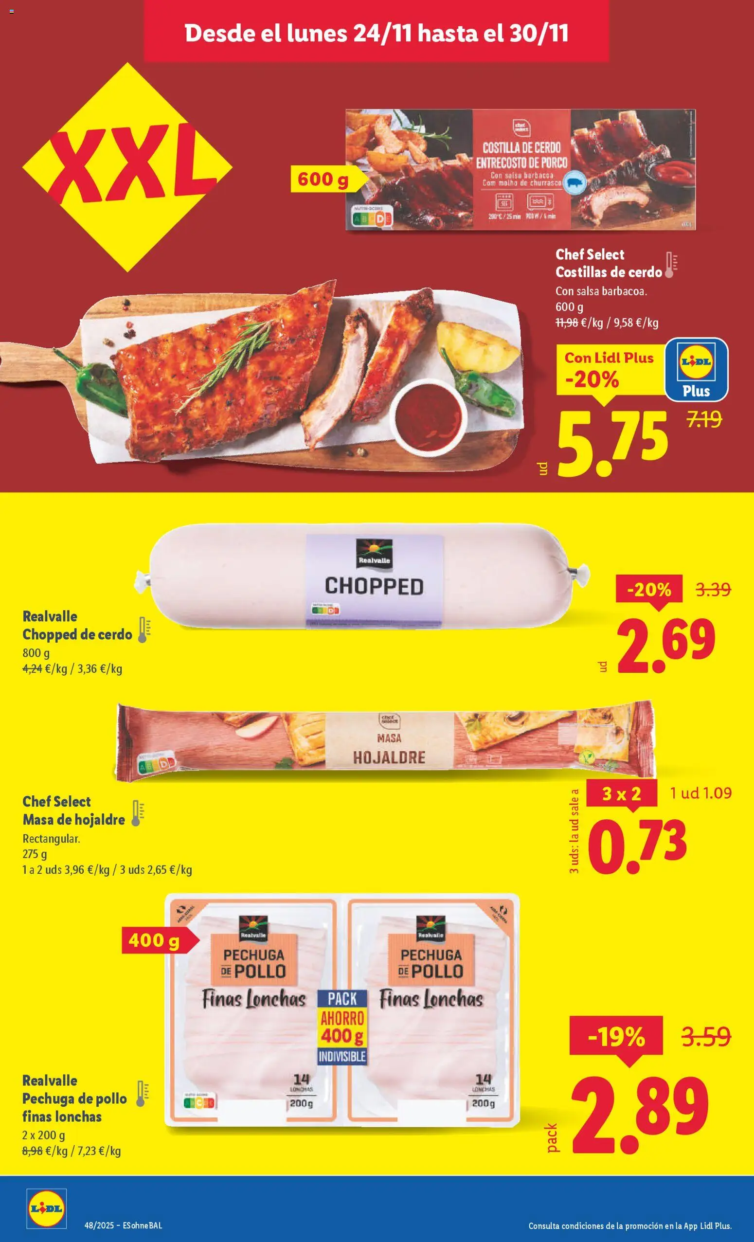 Lidl folleto │ válido desde el 24.11.2025 | Página: 6 | Productos: Cerdo, Costilla de cerdo, Barbacoa