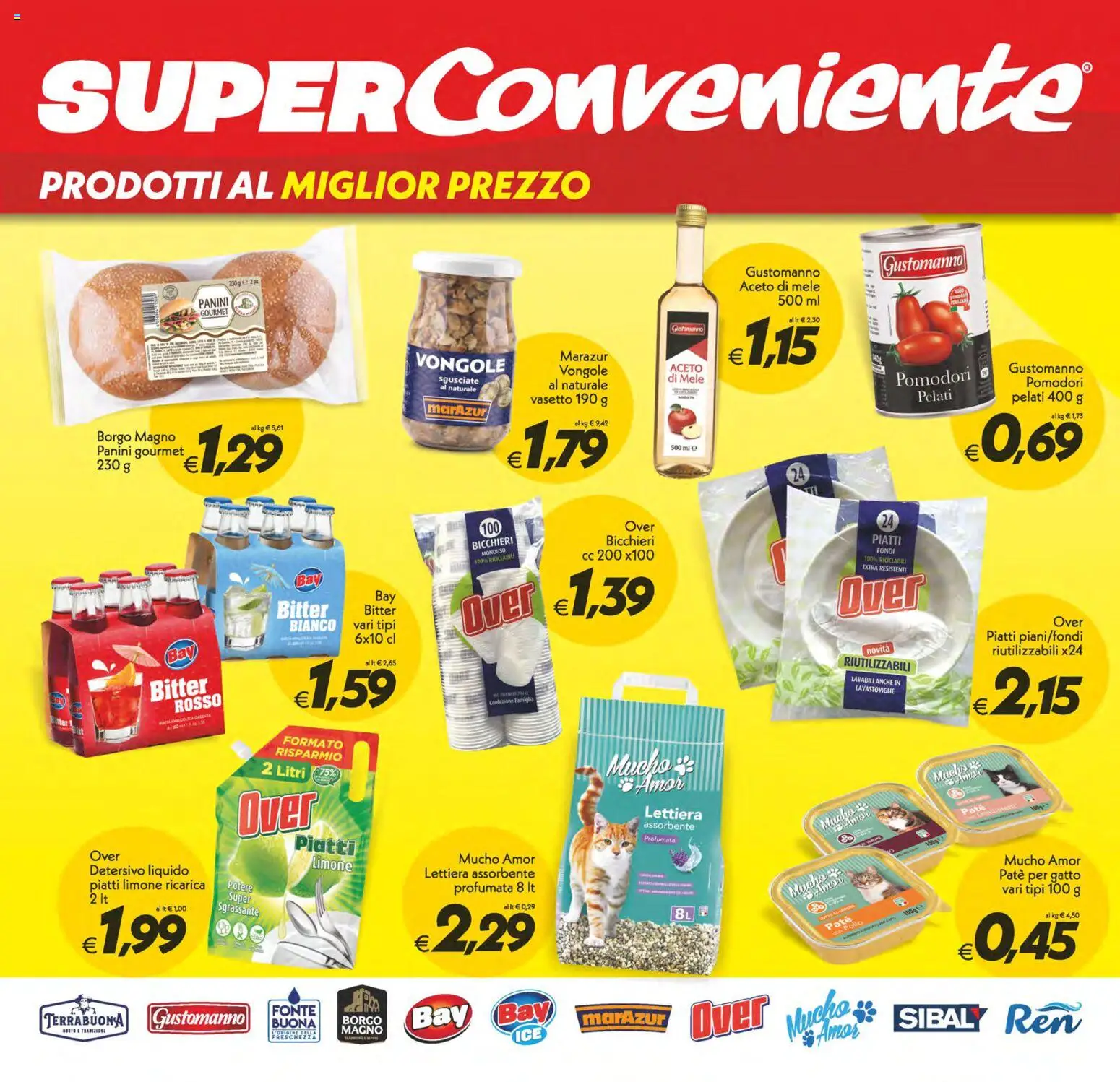 Volantino SuperConveniente del 24.10.2025 | Pagina: 23 | Prodotti: Pollo, Vongole, Lavastoviglie, Aceto