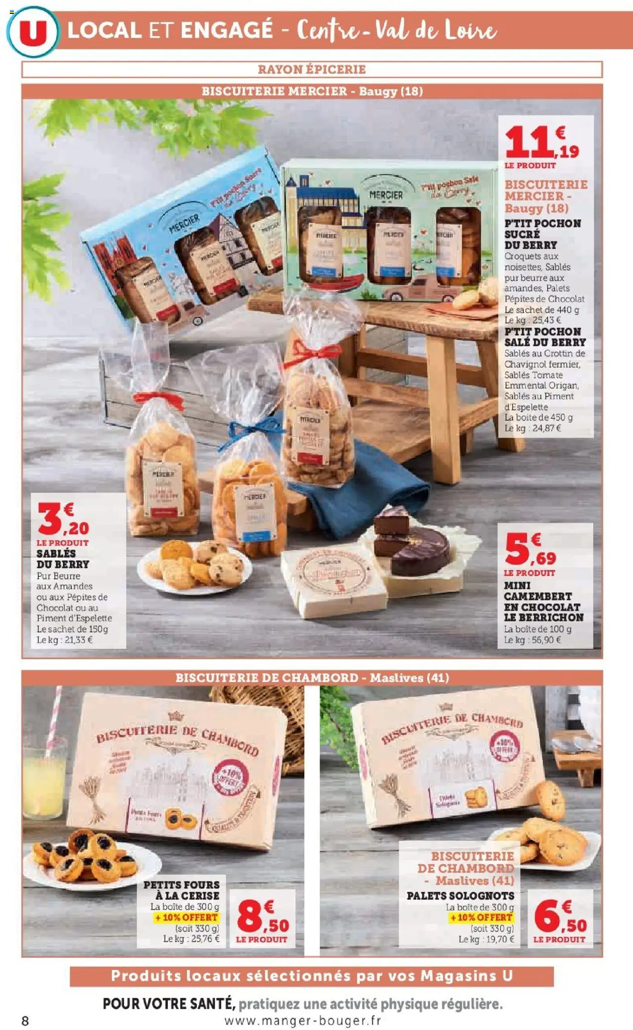 {H1} | Page: 8 | Produits: Pépites de chocolat, Piment, Beurre, Amandes