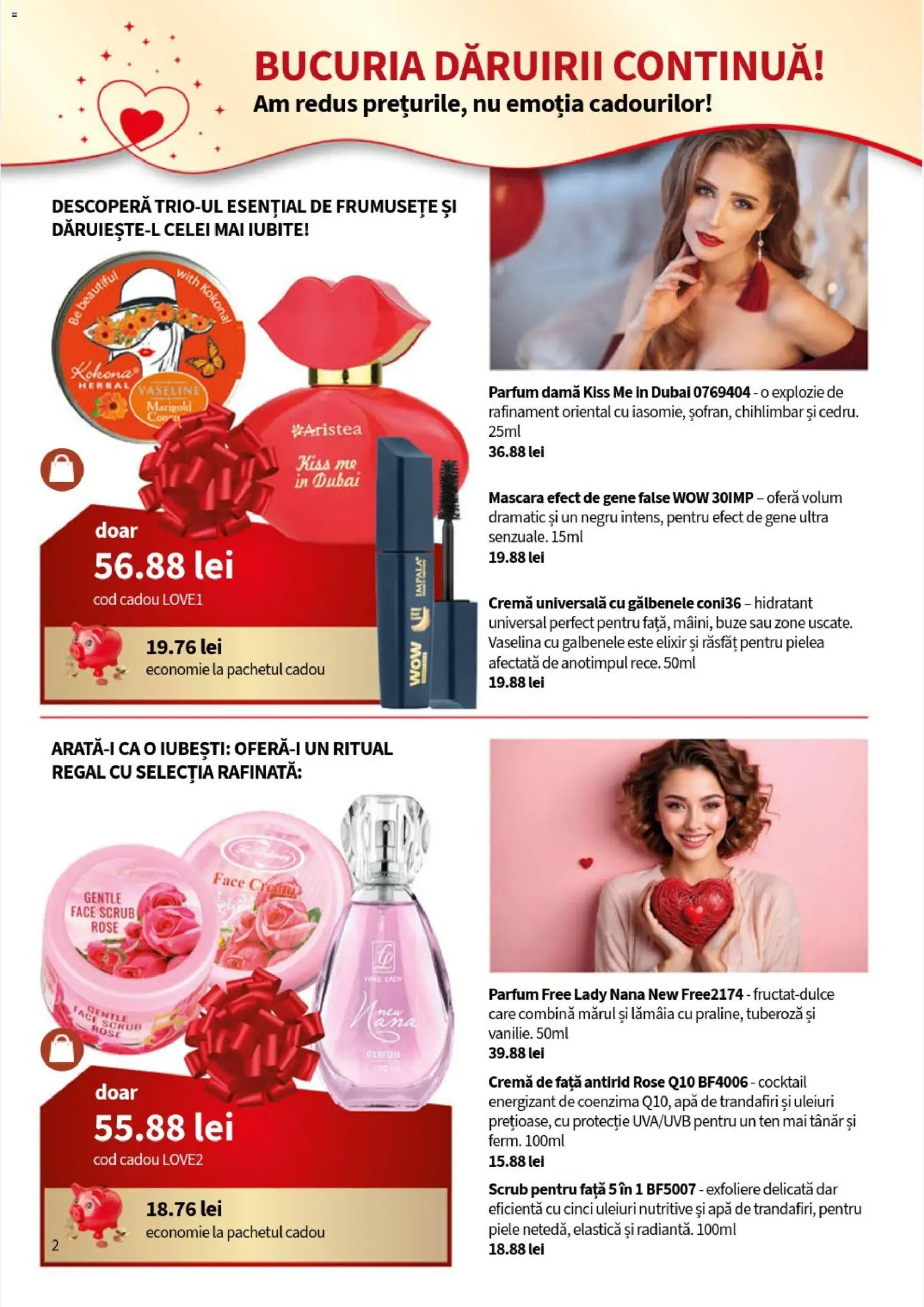 Noul catalog Lady’s – valabil de la 05.01.2026 | Pagină: 4 | Produse: Elixir, Parfum, Gene false, Apă