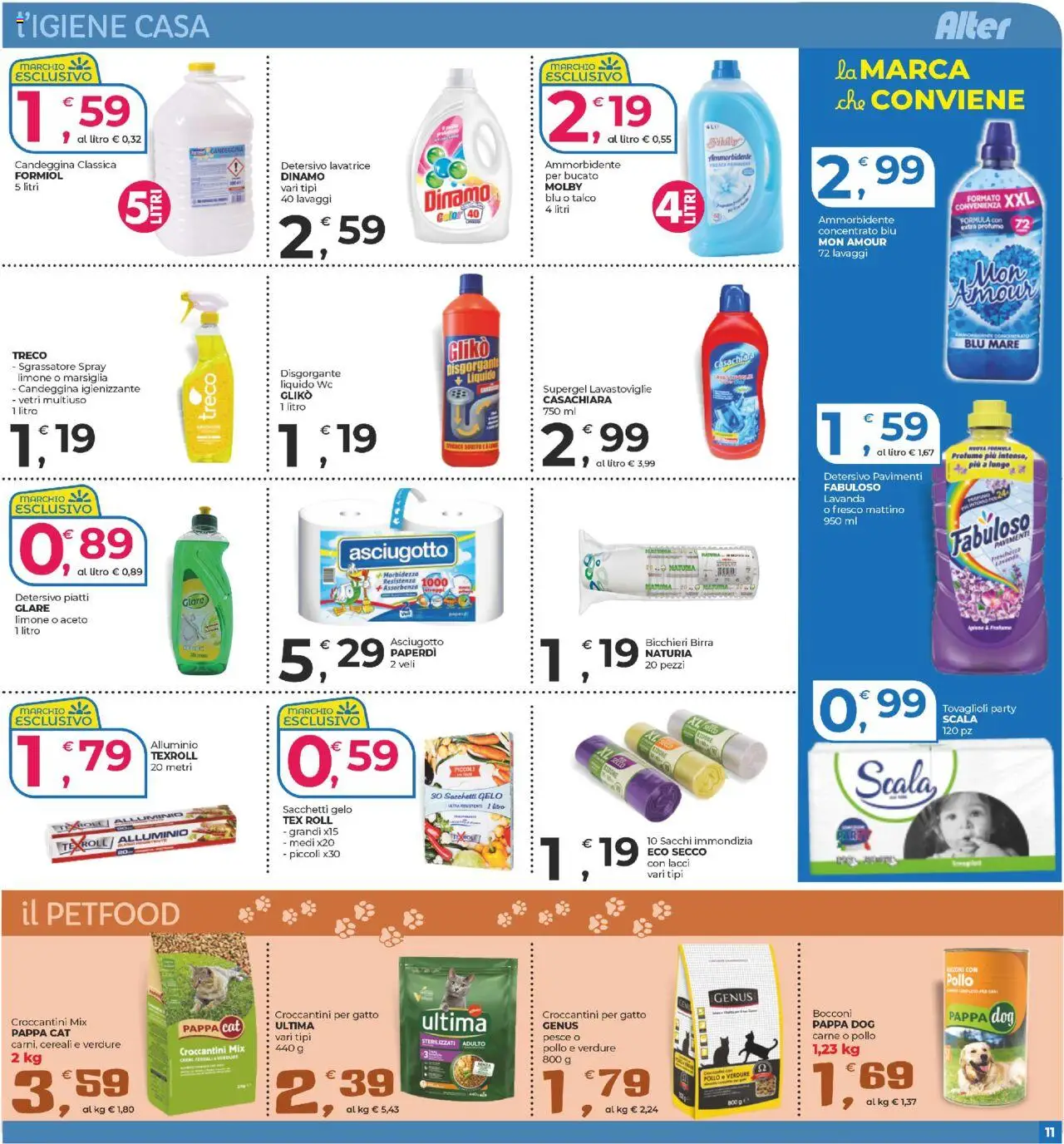 Volantino Alter Discount del 22.08.2025 | Pagina: 11 | Prodotti: Birra, Pesce, Lavatrice, Profumo