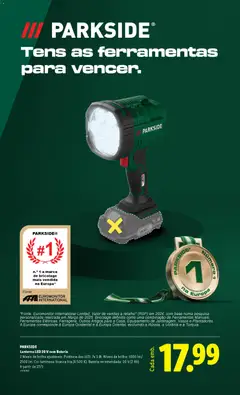 Pré-visualização Lidl Jardim válido de 13.02.2026 | Página: 17 | Produtos: Ferramentas, Base, Lanterna, Bateria