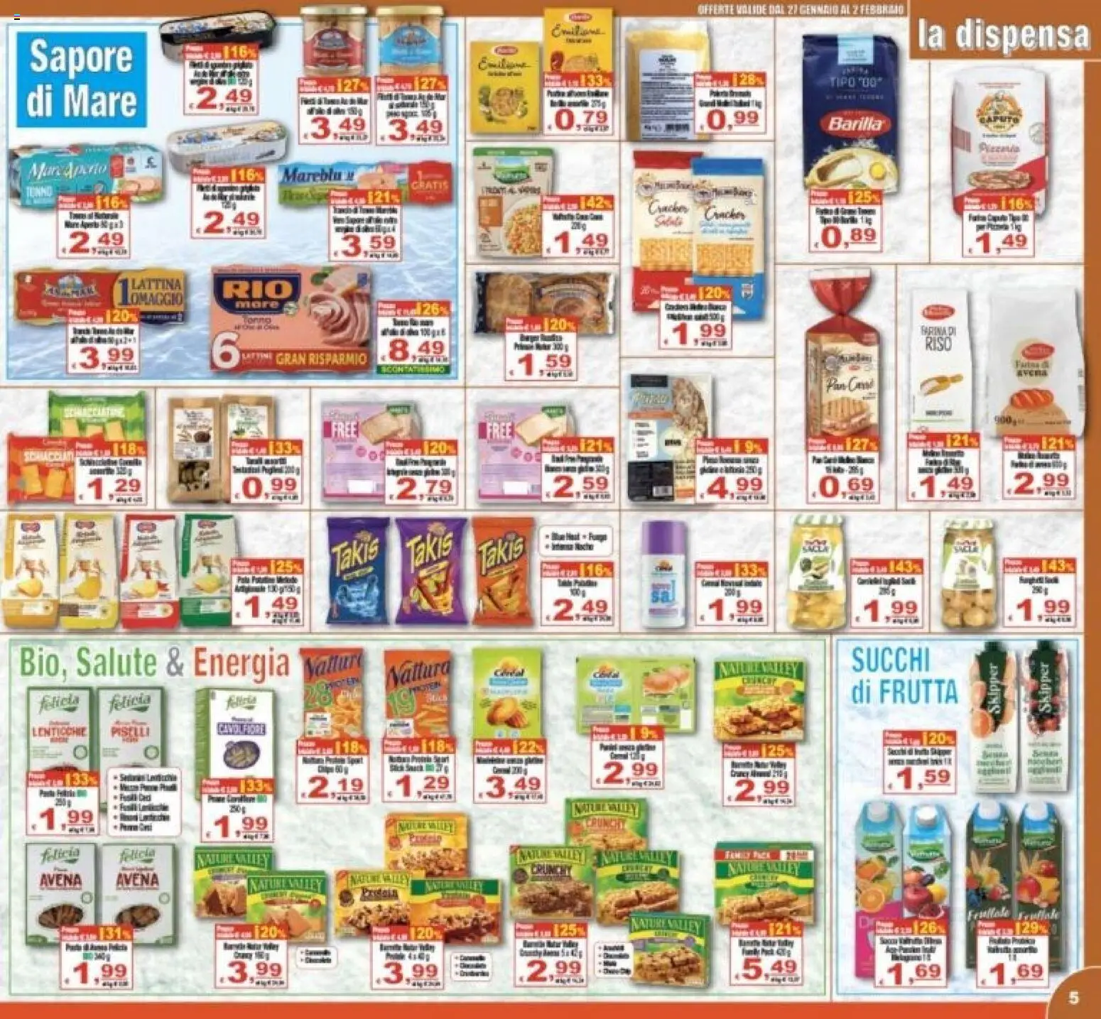Volantino CTS del 27.01.2026 | Pagina: 5 | Prodotti: Riso, Lenticchie, Frutta