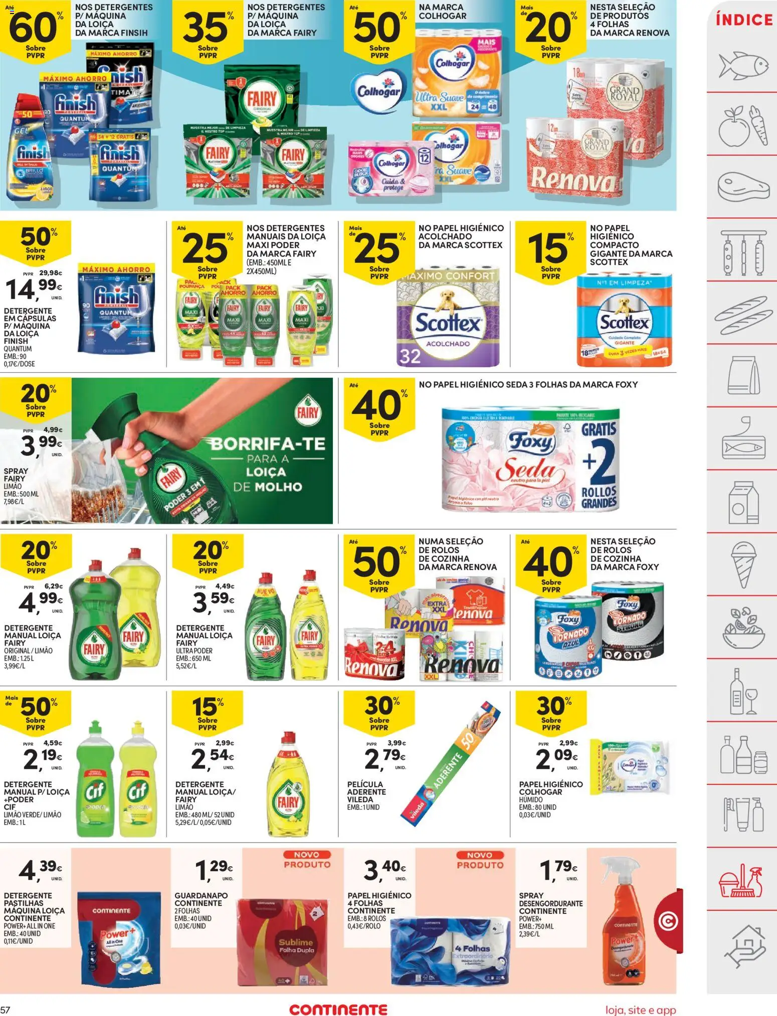 Continente folheto │ válido de 26.12.2025 | Página: 57 | Produtos: Papel higiénico, Detergente