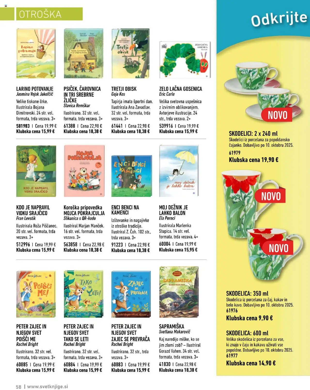 Novi Svet knjige katalog ponudbe – veljaven od 01.10.2025 | Stran: 58 | Izdelki: Skodelica, Kos, Kakav, Deznik