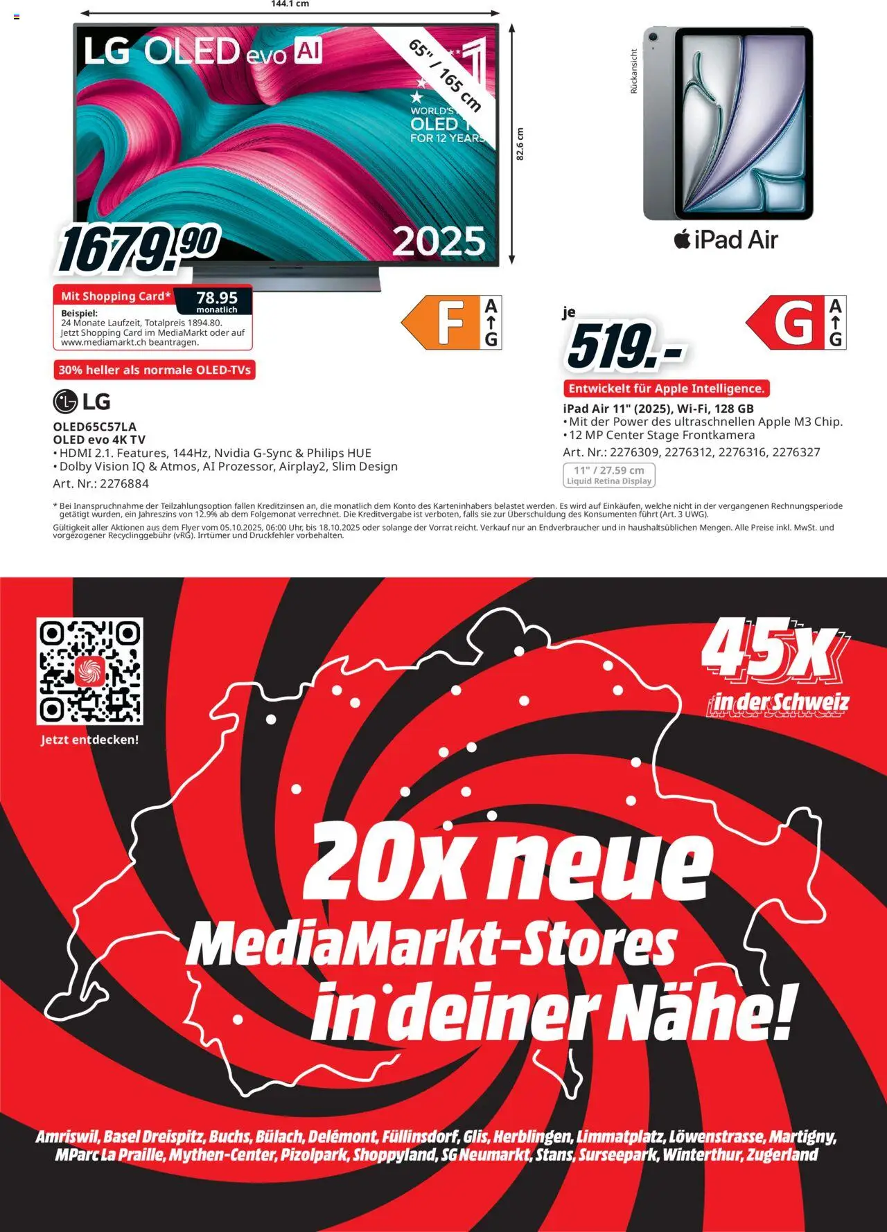 Media Markt Aktionen – gültig ab 05.10.2025 | Seite: 28 | Produkte: TV, Apple, Ipad, LG