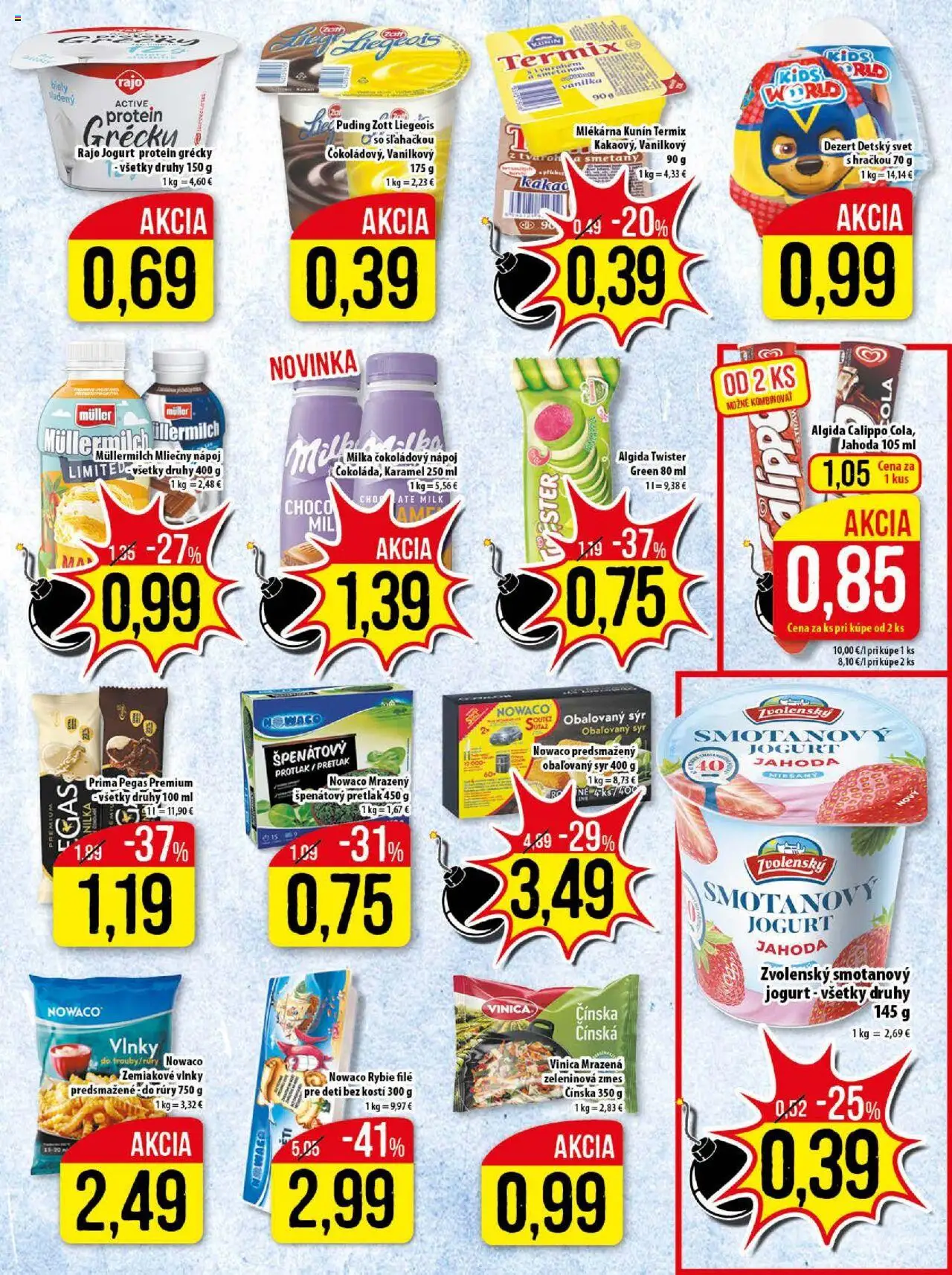 Nové Klas akcie – leták je platný od 16.09.2025 | Strana: 7 | Produkty: Jogurt, Protein, Puding, Kakao