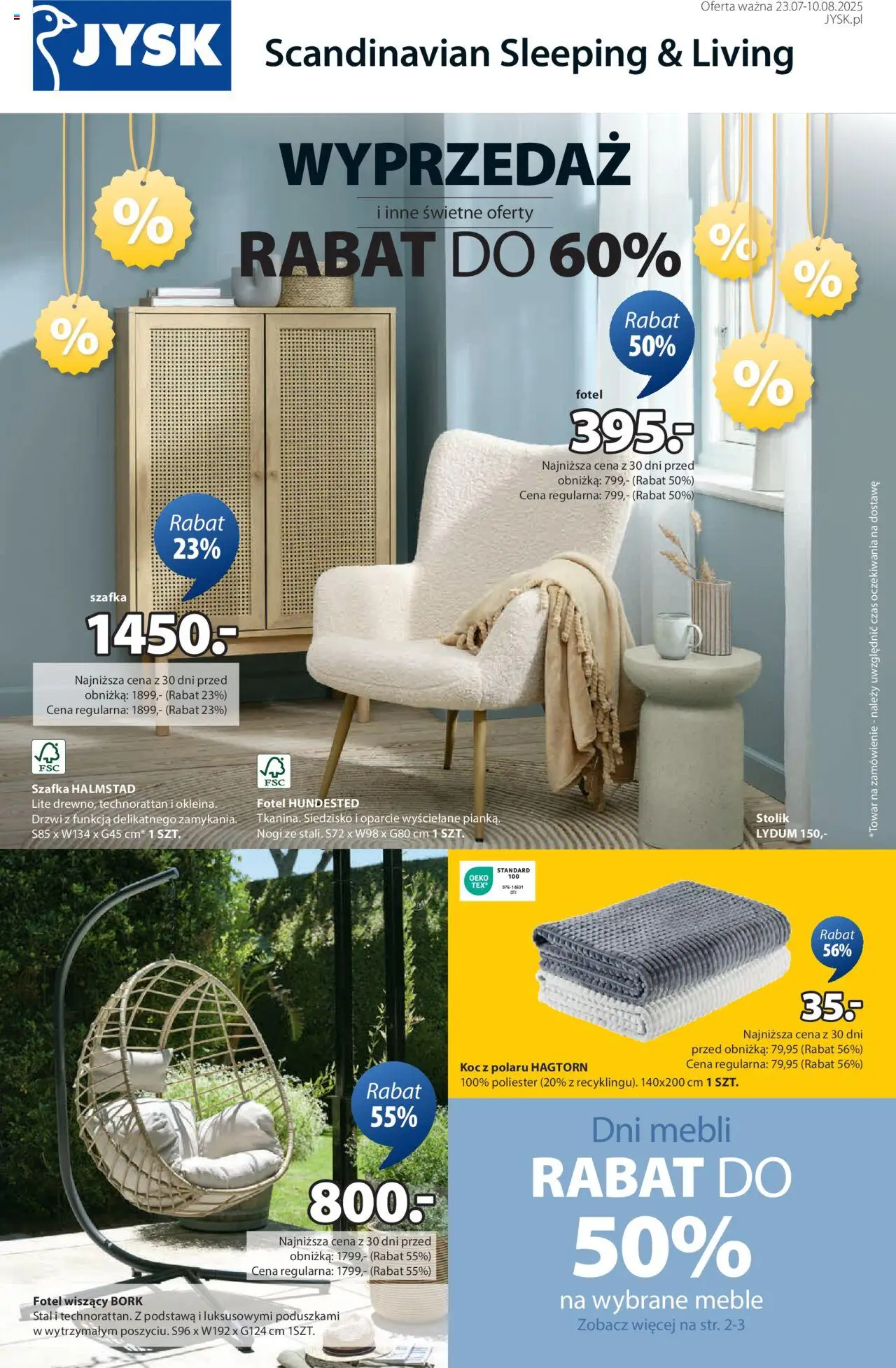 JYSK Gazetka od 23.07.2025 | Strona: 1 | Produkty: Fotel