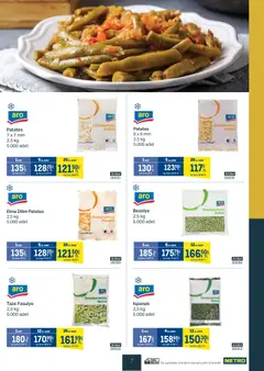 11.03.2026 tarihinden itibaren geçerli olan Metro kataloğu önizlemesi | Sayfa: 7 | Ürünler: Fasulye, Taze Fasulye, Elma, Patates