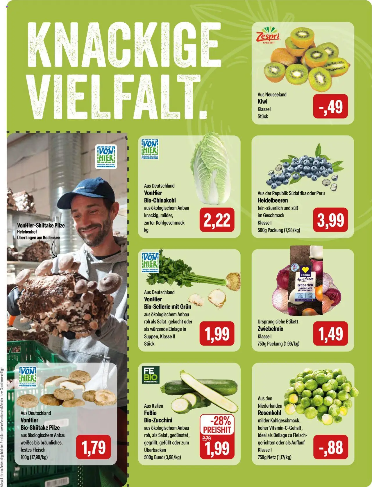 Feneberg Angebote – gültig ab 23.10.2025 | Seite: 5 | Produkte: Heidelbeeren, Kiwi, Fleisch