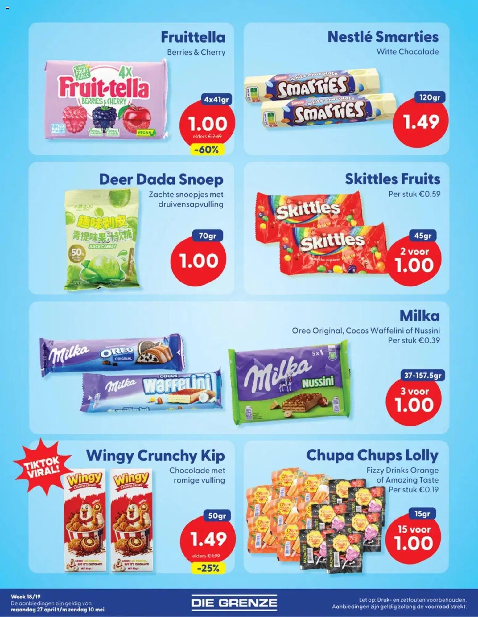 {H1} | Pagina: 3 | Producten: Chocolade, Oreo, Skittles, Kip