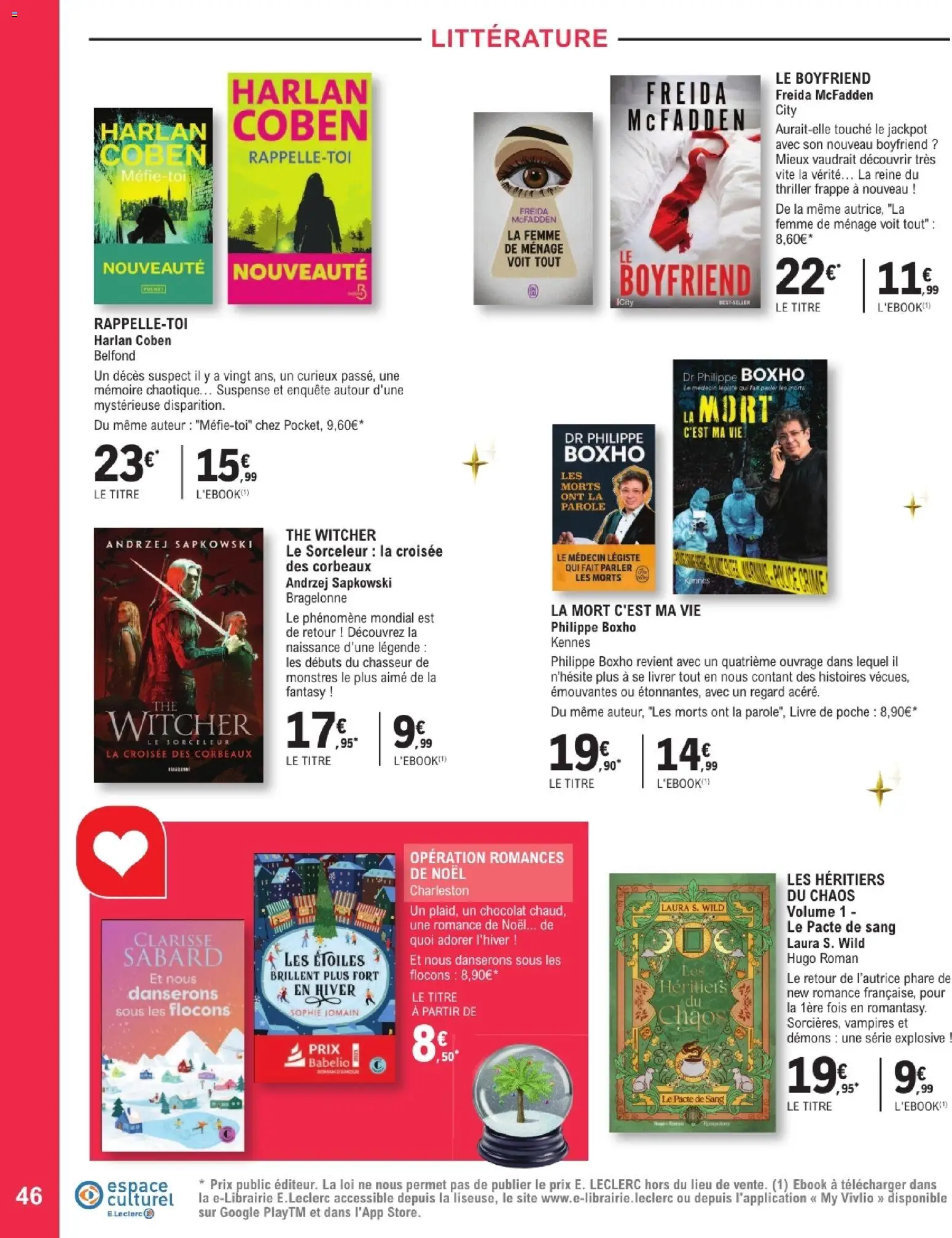 {H1} | Page: 46 | Produits: Flocons, Chocolat, Thé, Livre