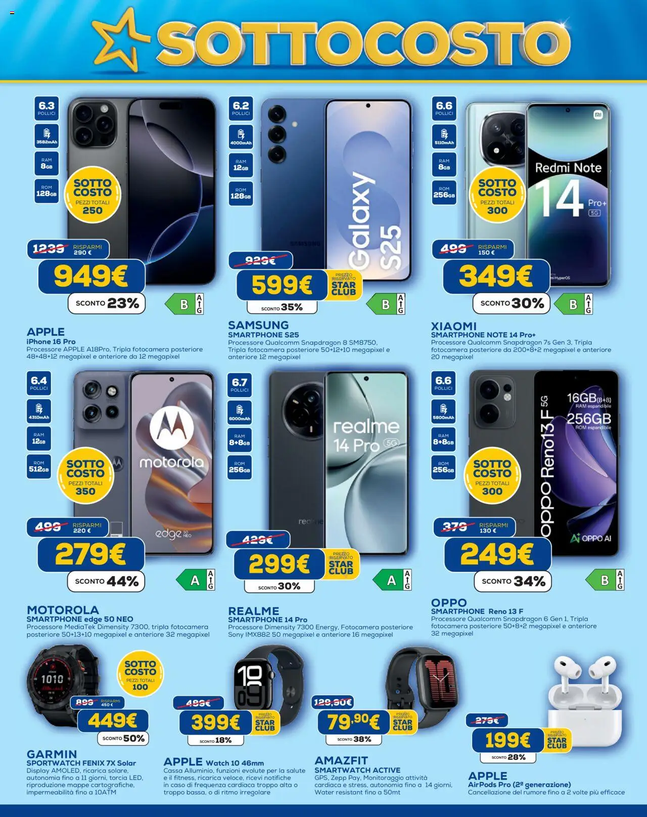 Volantino Euronics del 12.09.2025 | Pagina: 9 | Prodotti: Xiaomi, Fotocamera, Smartwatch, Samsung
