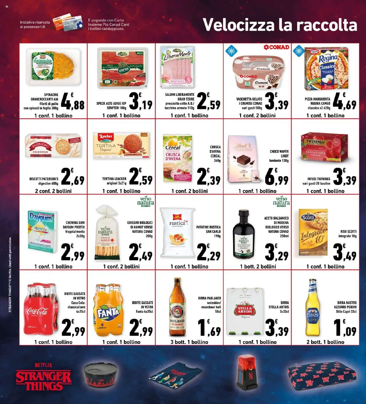 Volantino Conad del 08.10.2025 | Pagina: 26 | Prodotti: Patatine, Gelato, Bibite, Grissini