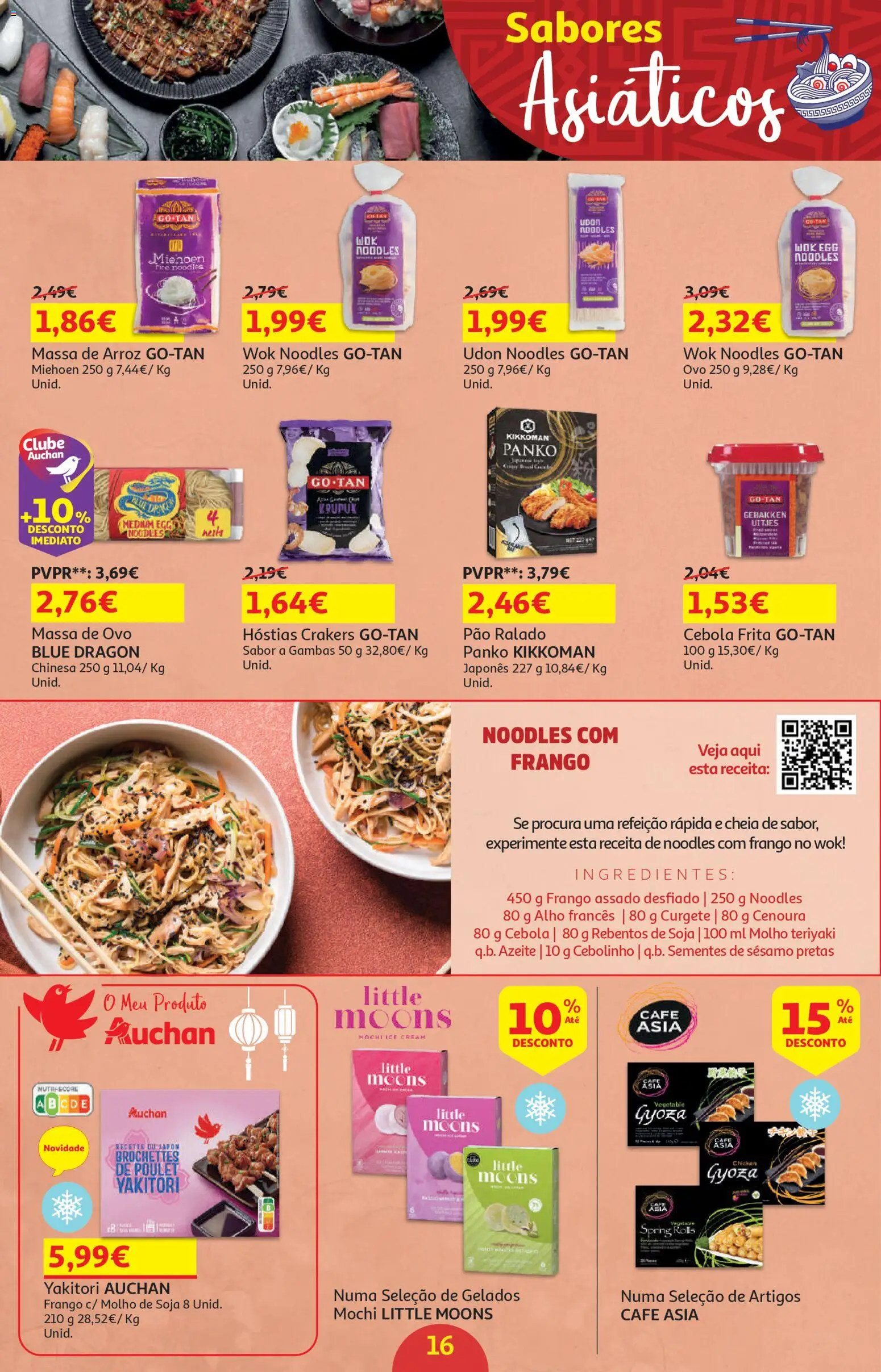 Auchan - Preços Redondos │ válido de 06.04.2026 | Página: 16 | Produtos: Alho francês, Pão, Café, Massa