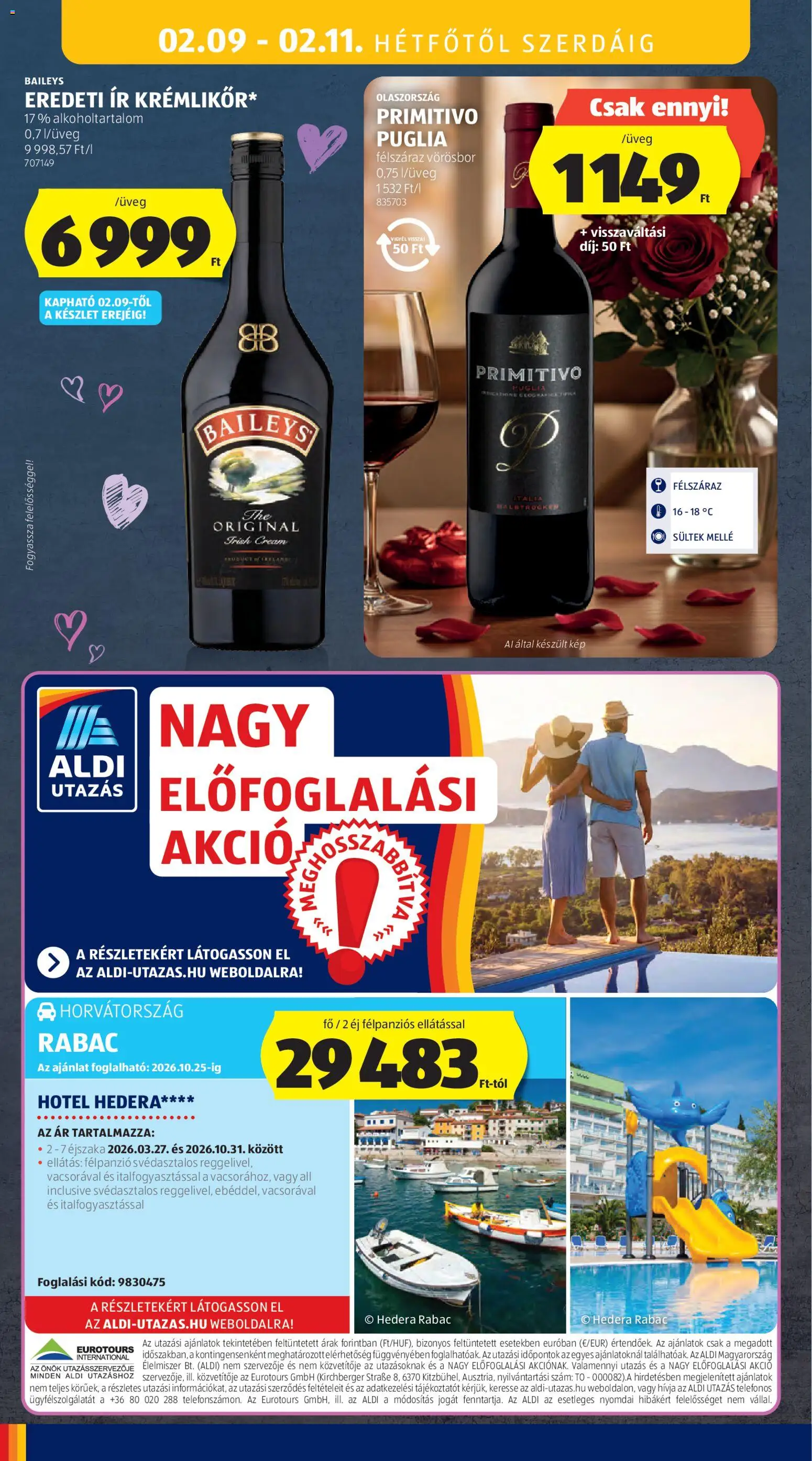Aldi akciós ujság - amely érvényes a következő dátumtól: 05.02.2026 | Oldal: 40 | Termékek: Vörösbor