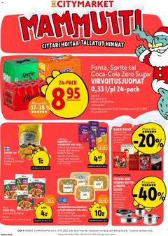 K-Citymarket-mainoslehti voimassa 08.12.2025 alkaen