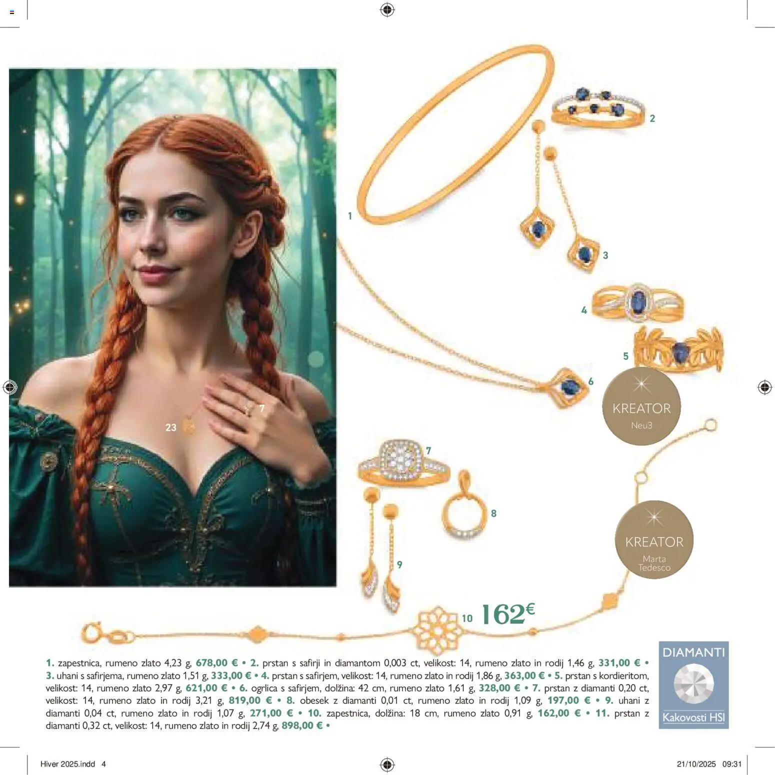 Novi E.leclerc katalog ponudbe – veljaven od 04.11.2025 | Stran: 4 | Izdelki: Prstan, Uhani