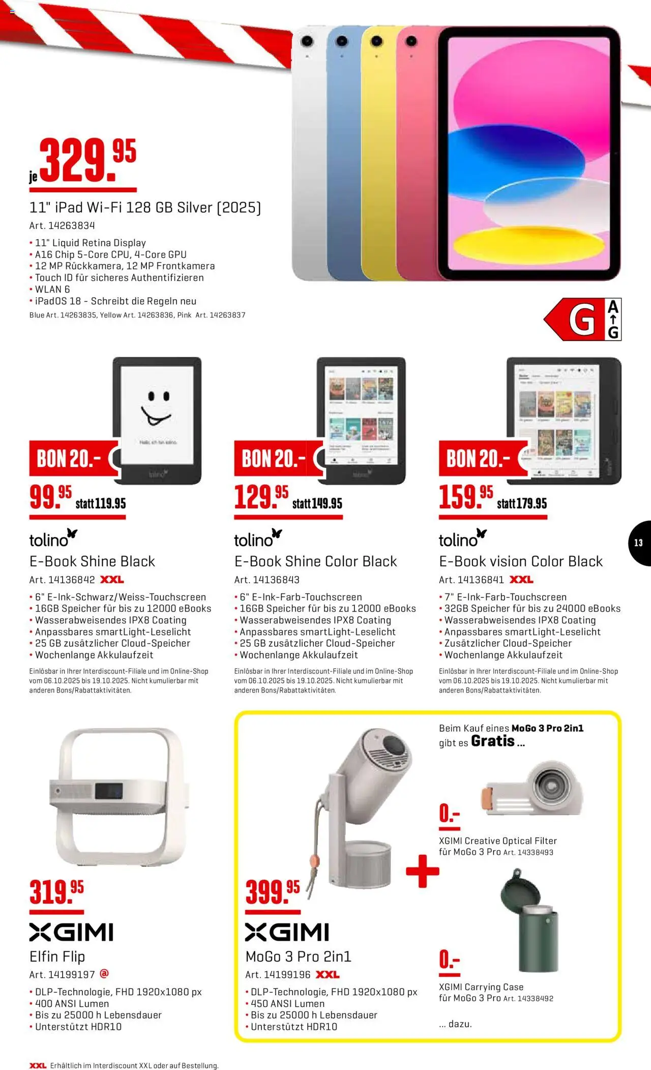 Interdiscount Aktionen – gültig ab 06.10.2025 | Seite: 13 | Produkte: Ipad
