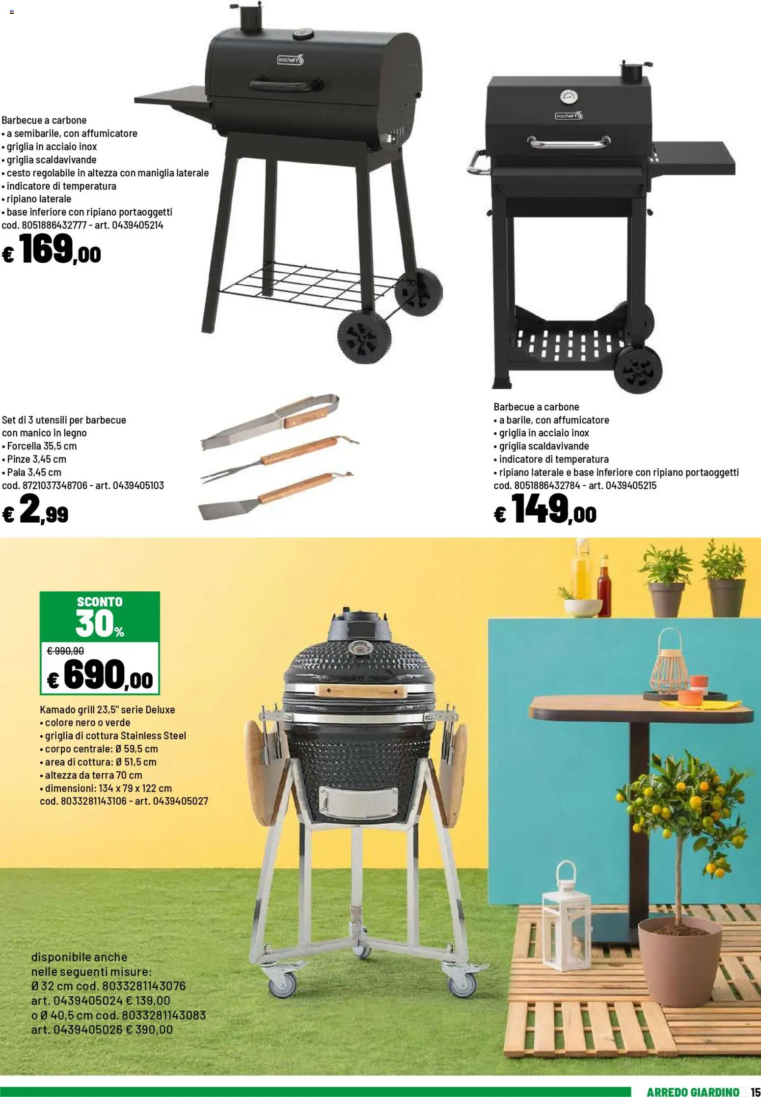 Volantino Iper del 20.04.2026 | Pagina: 15 | Prodotti: Ripiano, Barbecue, Griglia, Pinze