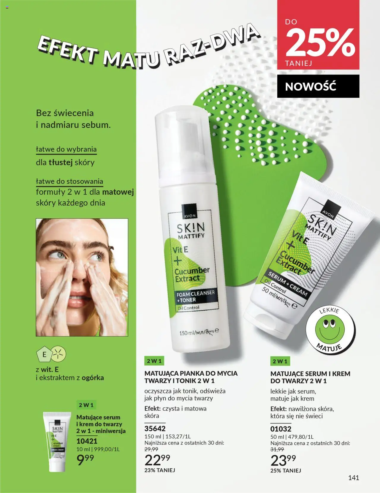 Avon Katalog 10 2025 od 01.10.2025 | Strona: 143 | Produkty: Toner, Krem, Krem do twarzy, Tonik