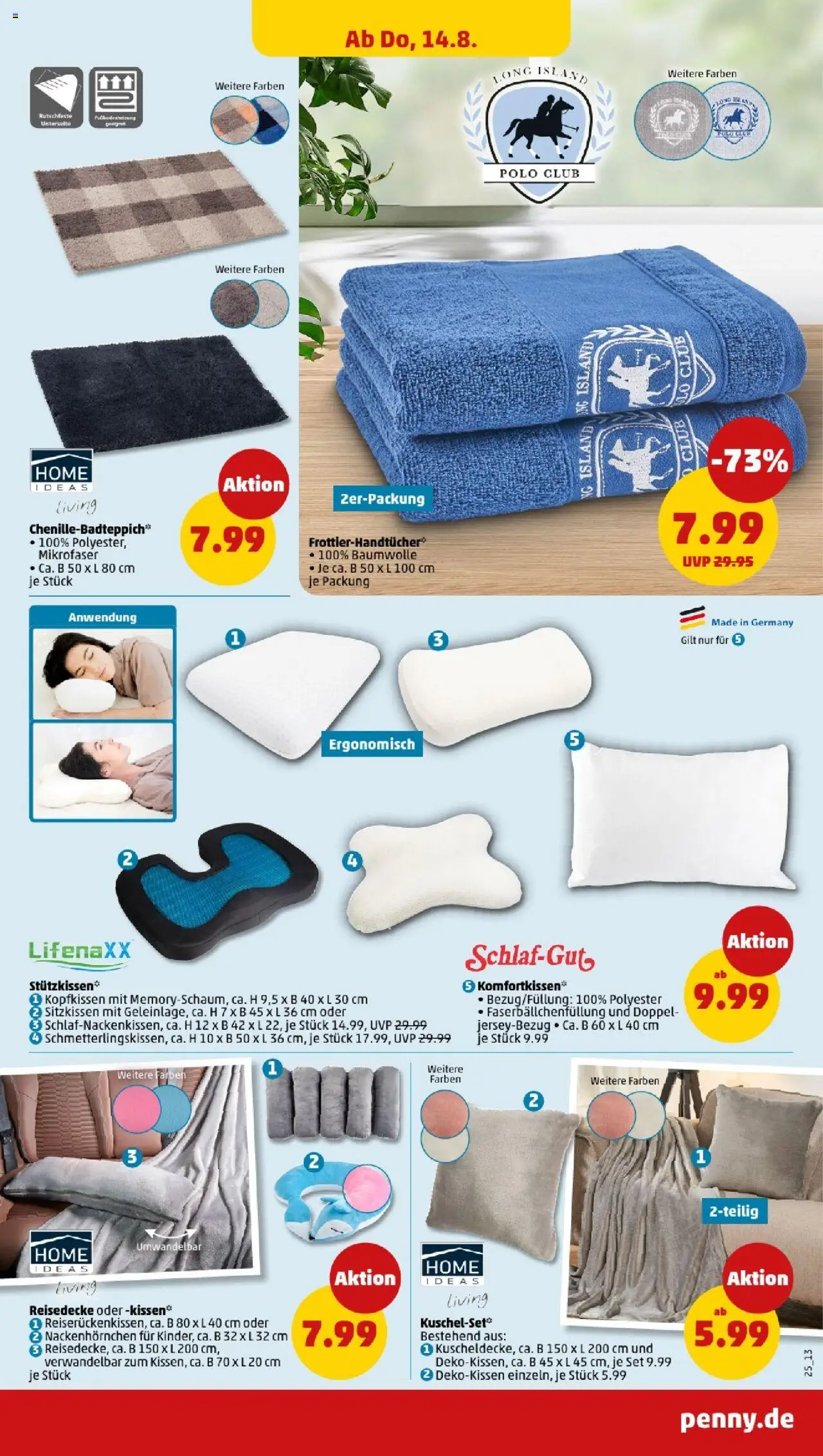 Penny - Thüringen - gültig ab dem 11.08.2025 | Seite: 25 | Produkte: Kissen, Kopfkissen
