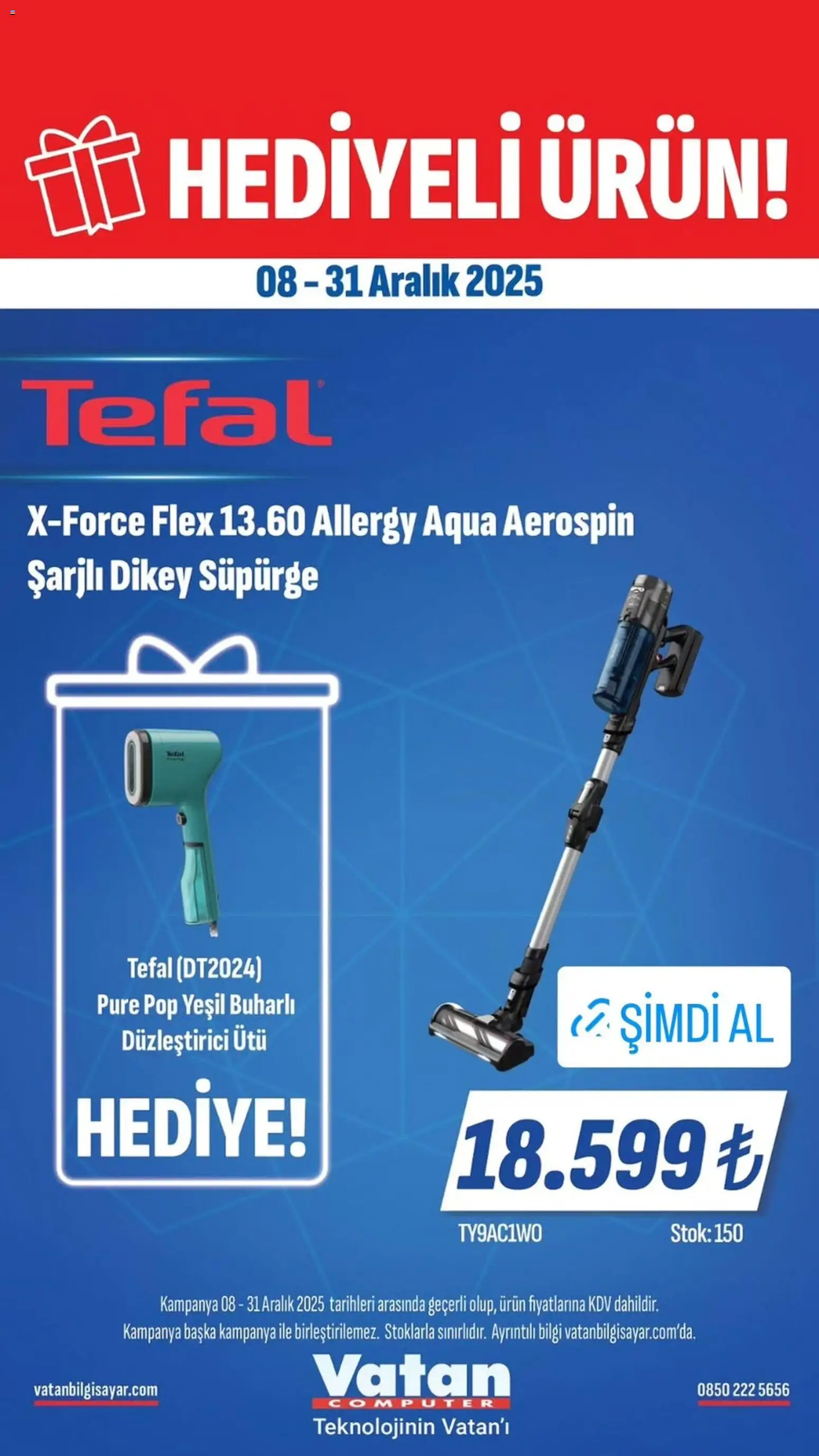 Vatan Bilgisayar İndirim - 08.12.2025 tarihinden itibaren geçerlidir | Sayfa: 1 | Ürünler: Ütü