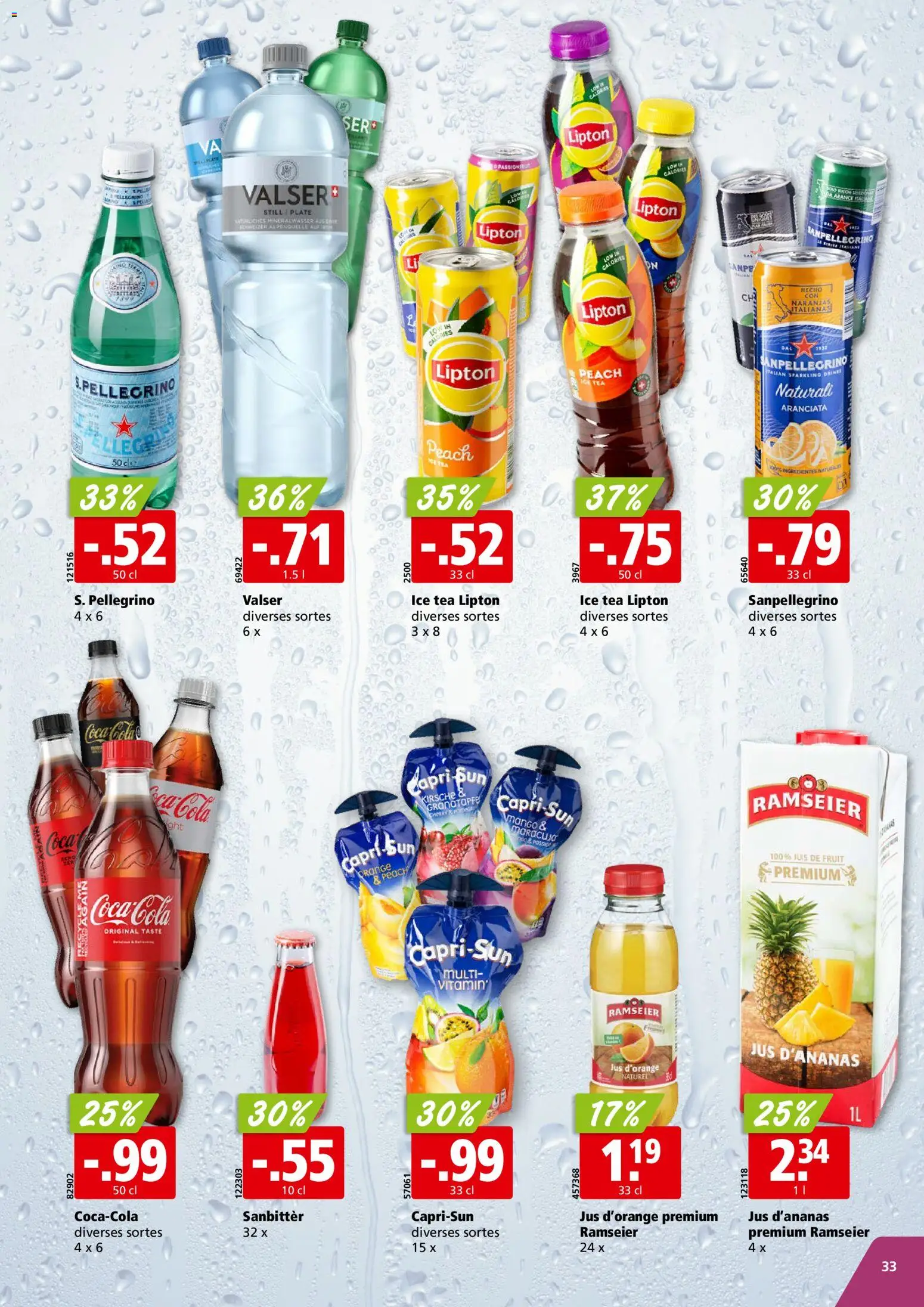 Aligro aktionen Chavannes, Matran, Genève, Sion – gültig ab 23.03.2026 | Seite: 33 | Produkte: Mineralwasser