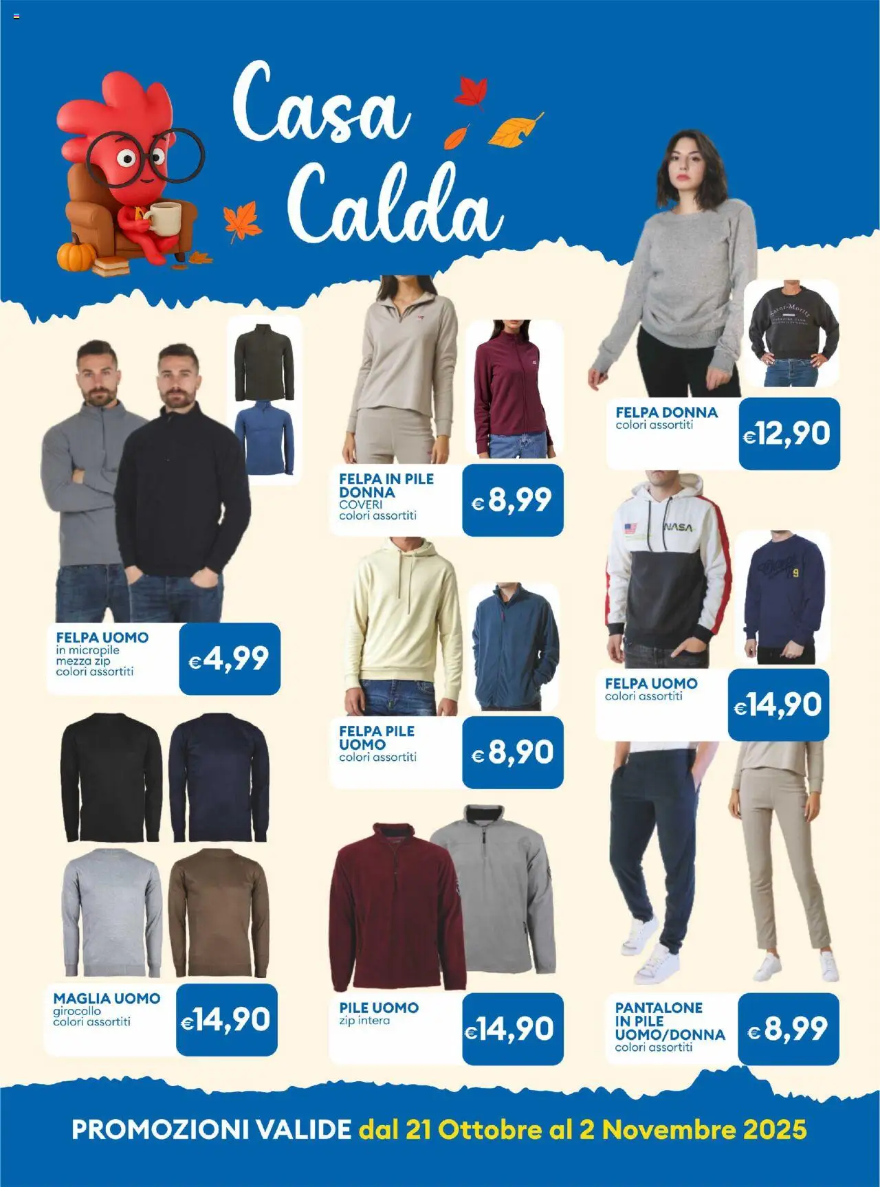 Volantino MD Discount del 21.10.2025 | Pagina: 20 | Prodotti: Pile, Felpa