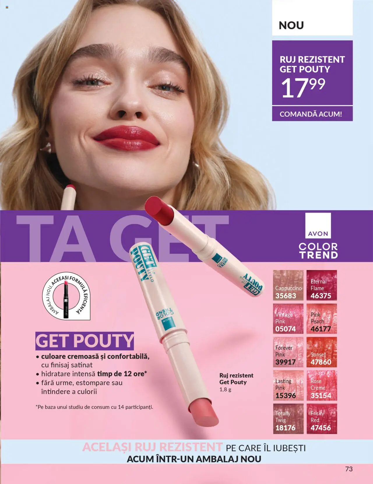 Noul catalog Avon – valabil de la 01.10.2025 | Pagină: 75 | Produse: Ruj