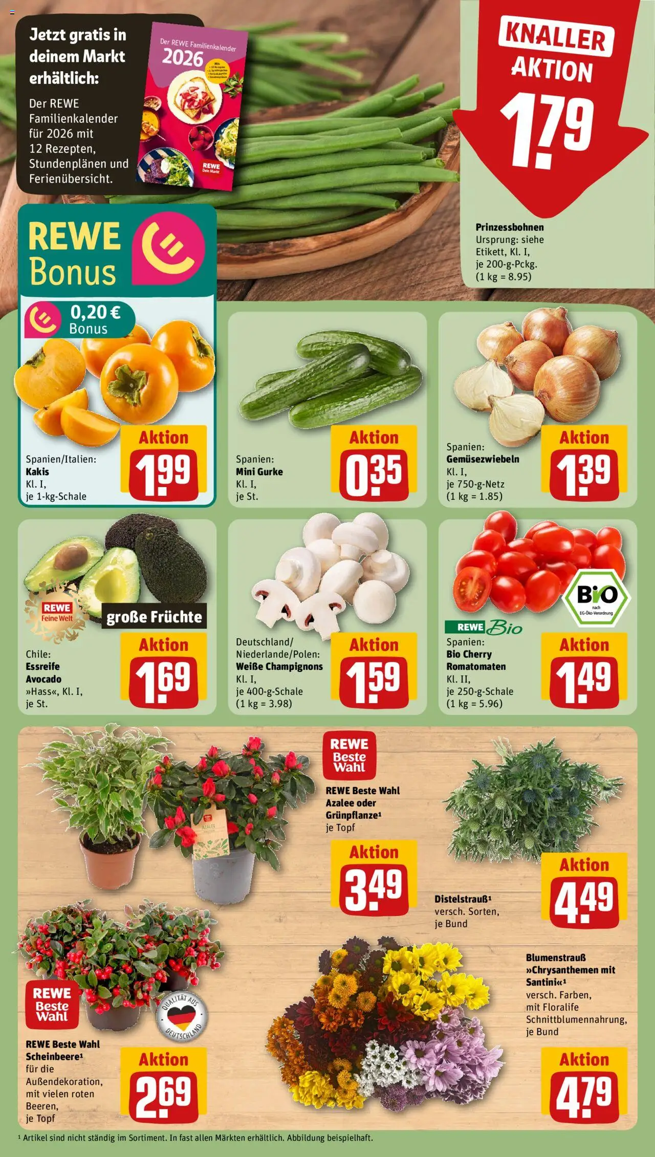 Rewe Prospekt 	 – gültig ab 20.10.2025 | Seite: 9 | Produkte: Avocado, Champignons